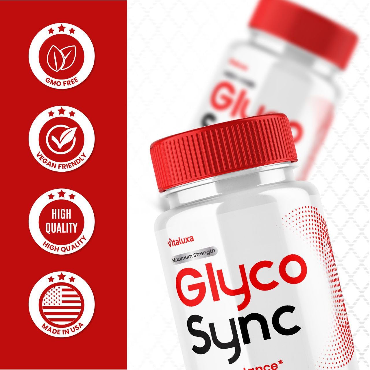 Vitaluxa Glyco Sync Blood Balance 180 Capsules