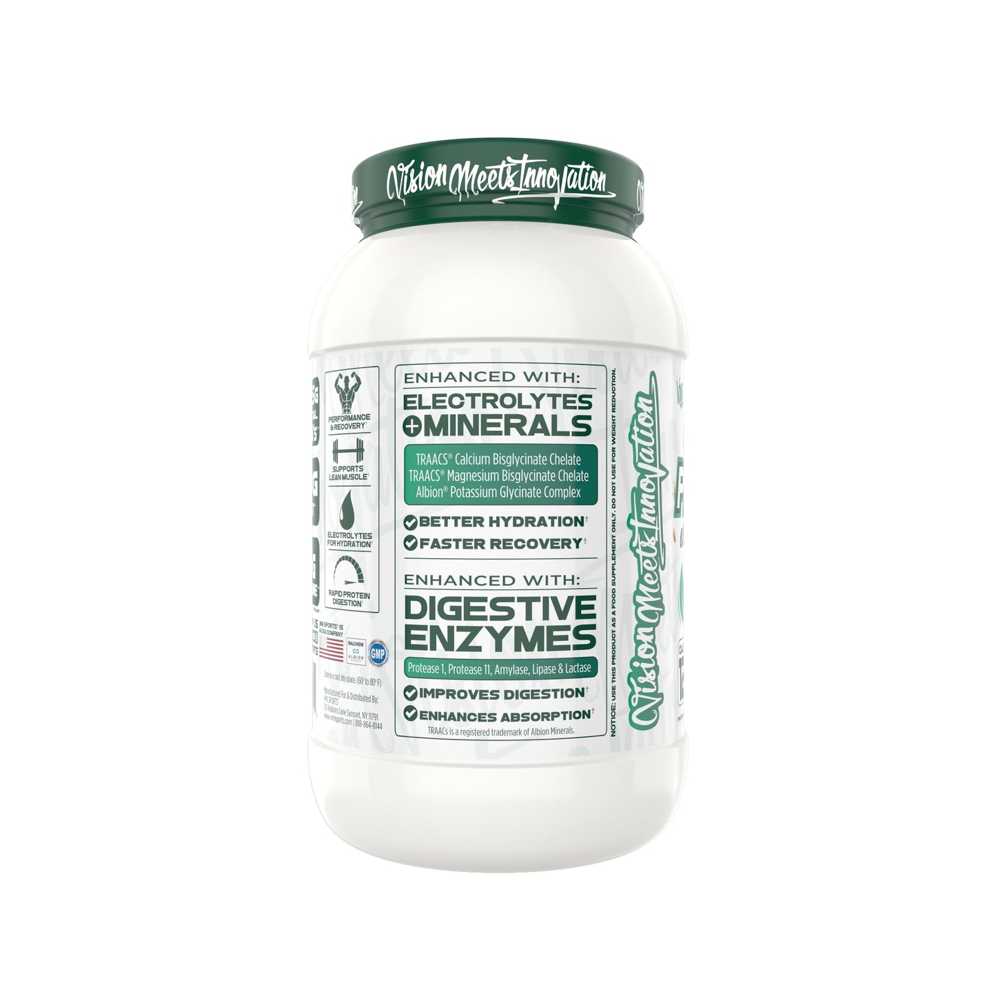 VMI Sports Protolyte Natural Plant Protein Powder 25.6 Ounces