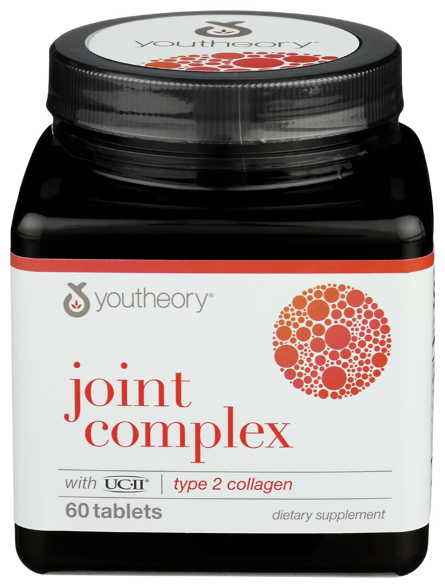 Youtheory Joint Complex with UC-II Collagen Type 2 Collagen Peptides for Joint Support with Boswellia, Ginger & Turmeric Supports Anti-Aging 60 Tablets