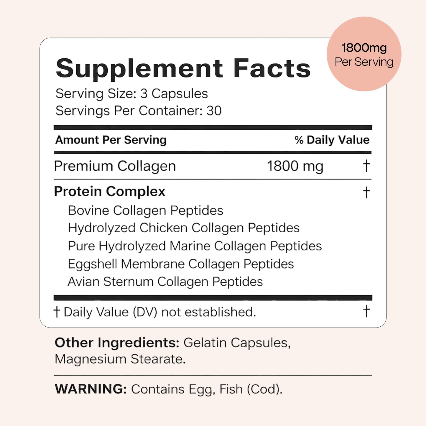 NIWALI Multi Collagen Complex Capsule 60 Capsules