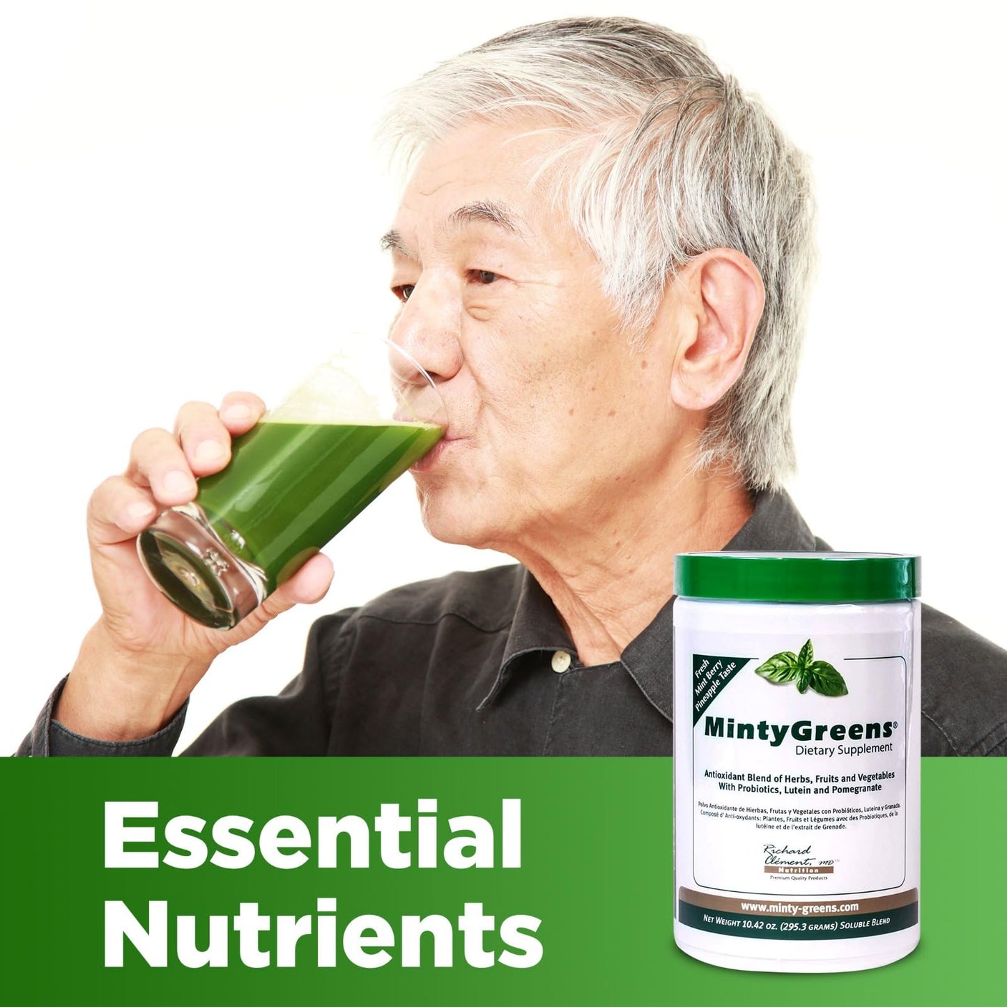 Richard Clement MD Nutrition Minty Greens Dietary Supplement Powder 10.42