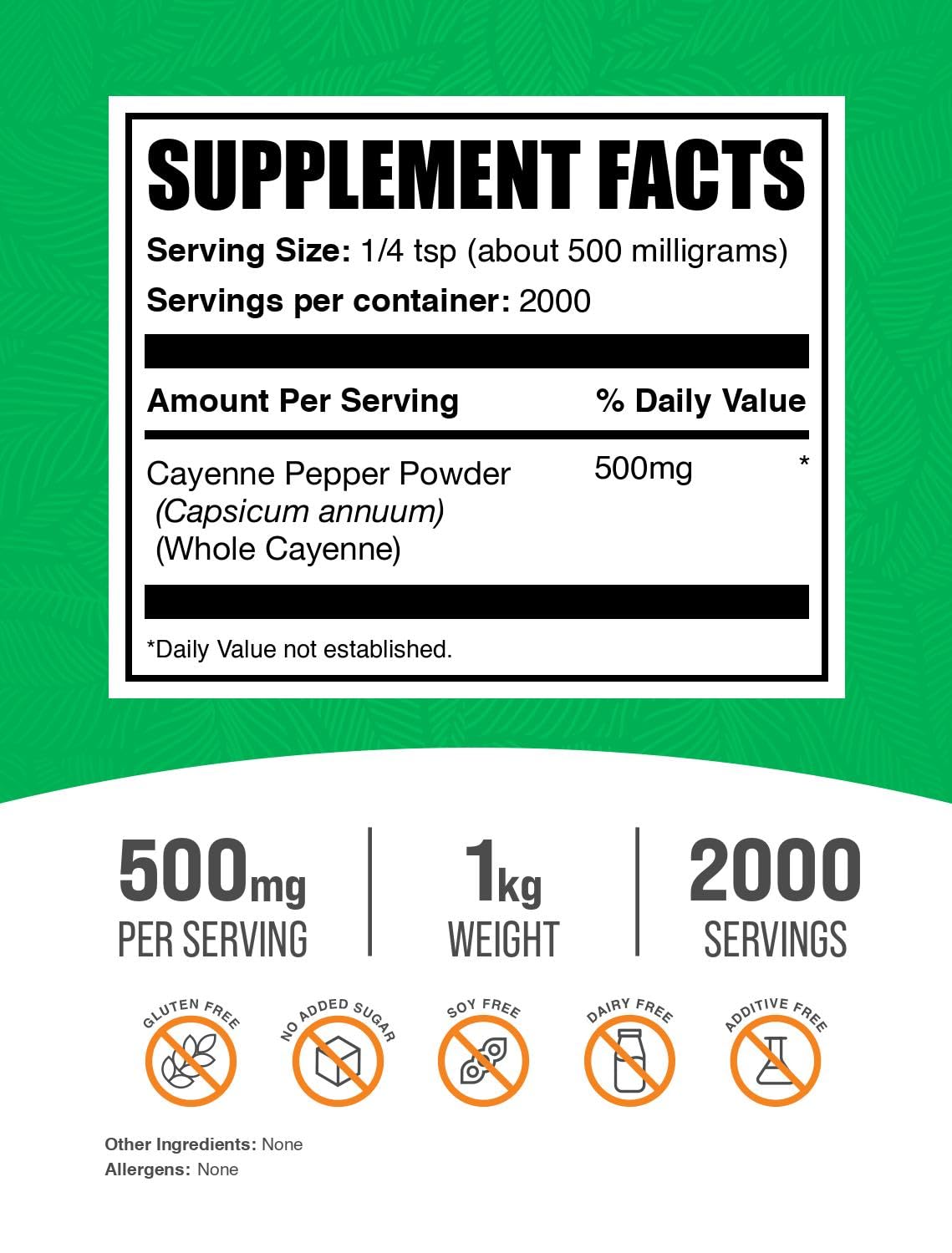BulkSupplements Cayenne Pepper 40000 HU Powder 35.27 oz