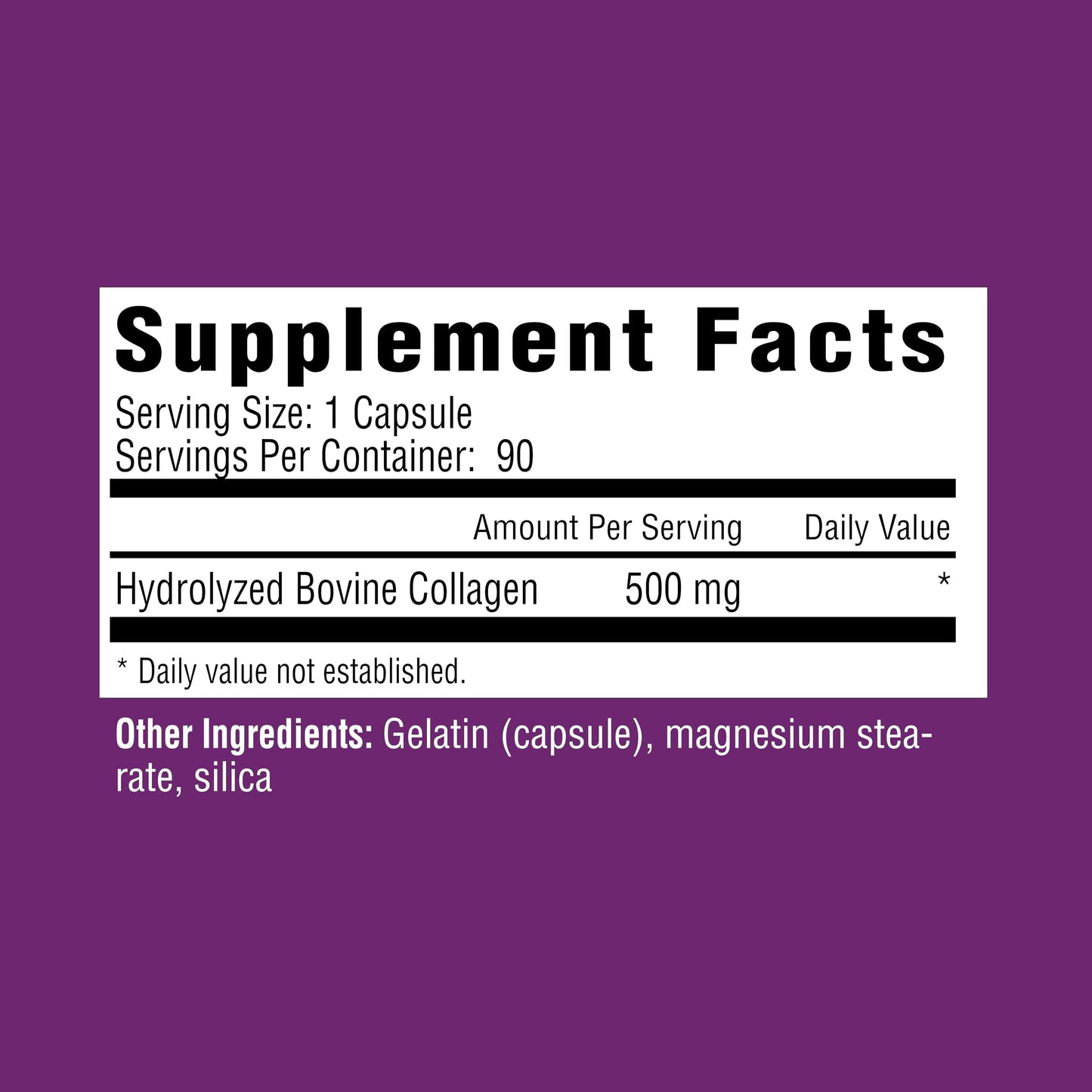 Rejuvicare Super Collagen 500 mg Hydrolyzed Collagen Peptides for Hair, Skin & Nails Capsule 2-Pack