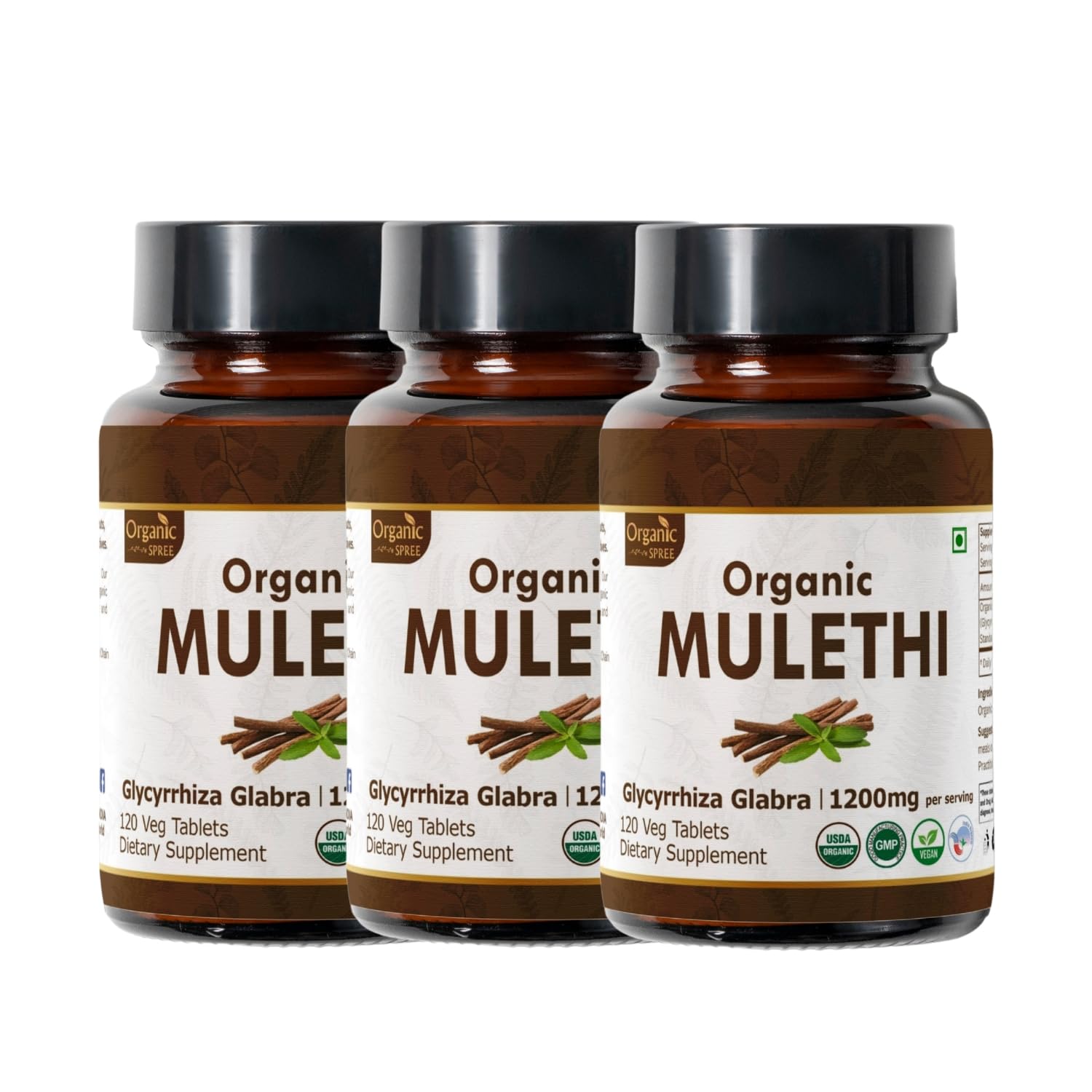 ORGANIC SPREE Mulethi Licorice Root 360 Tablets