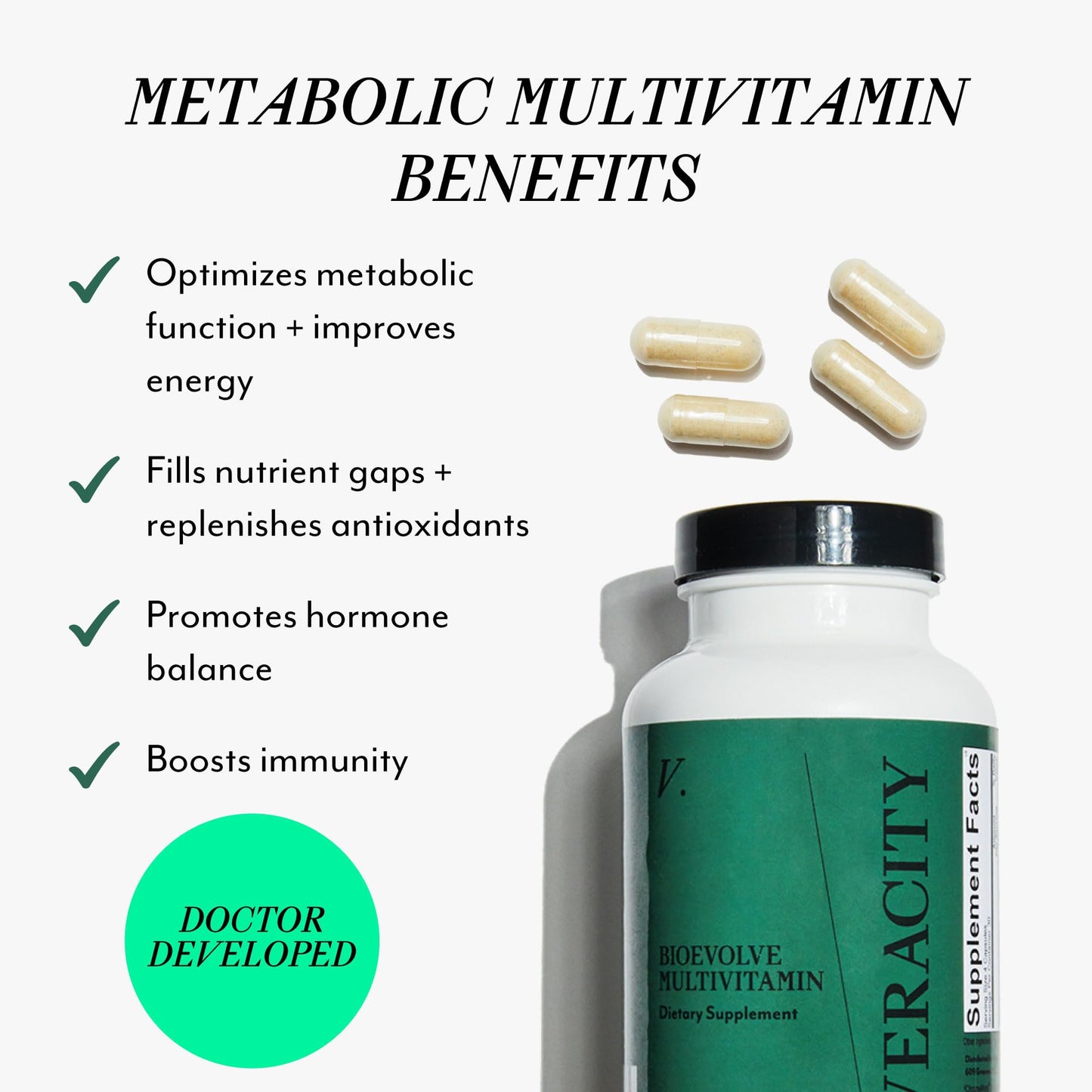 Veracity Selfcare Multivitamin for Women Capsules, 30 Count