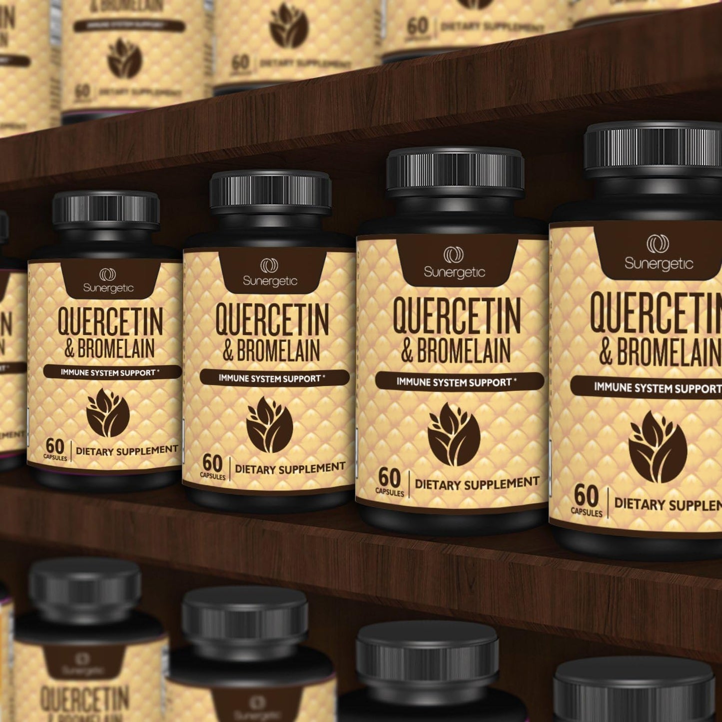 Sunergetic Quercetin & Bromelain Supplement Capsule 60 Capsules
