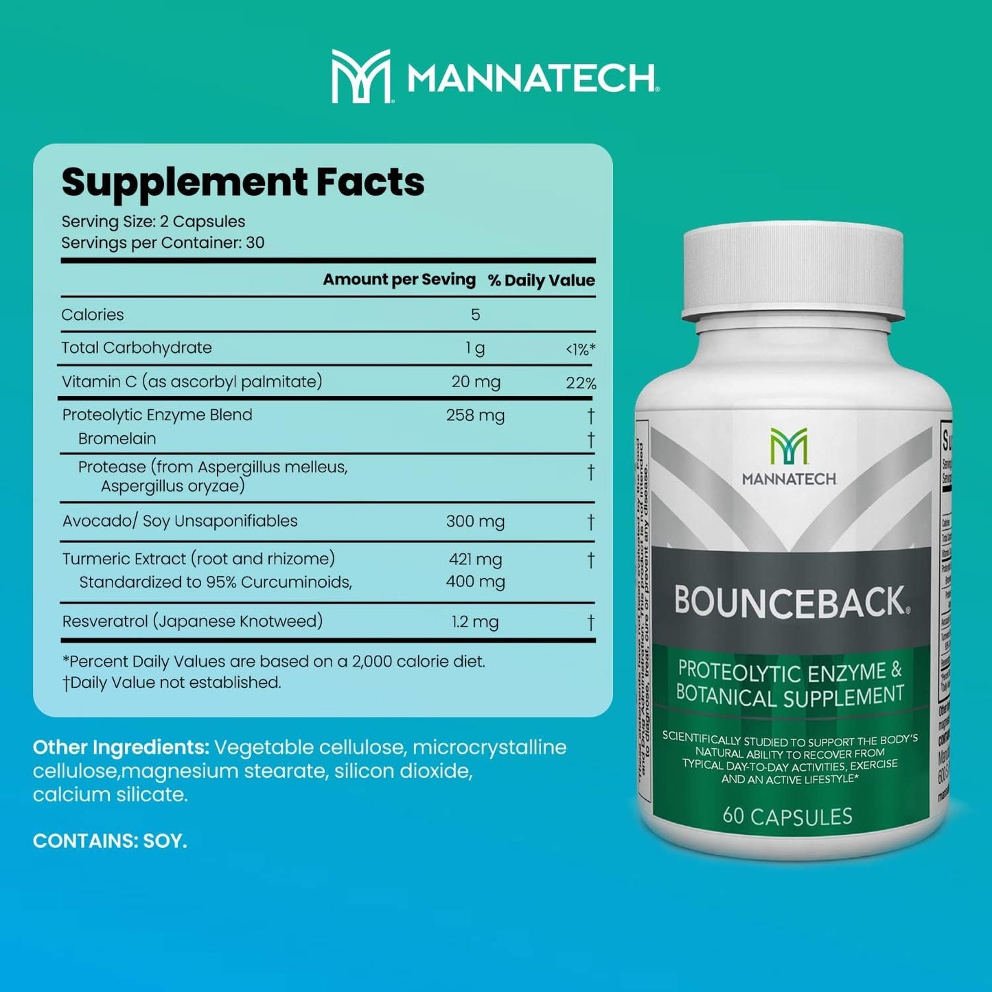Mannatech BounceBack® Joint Support 60 Capsules