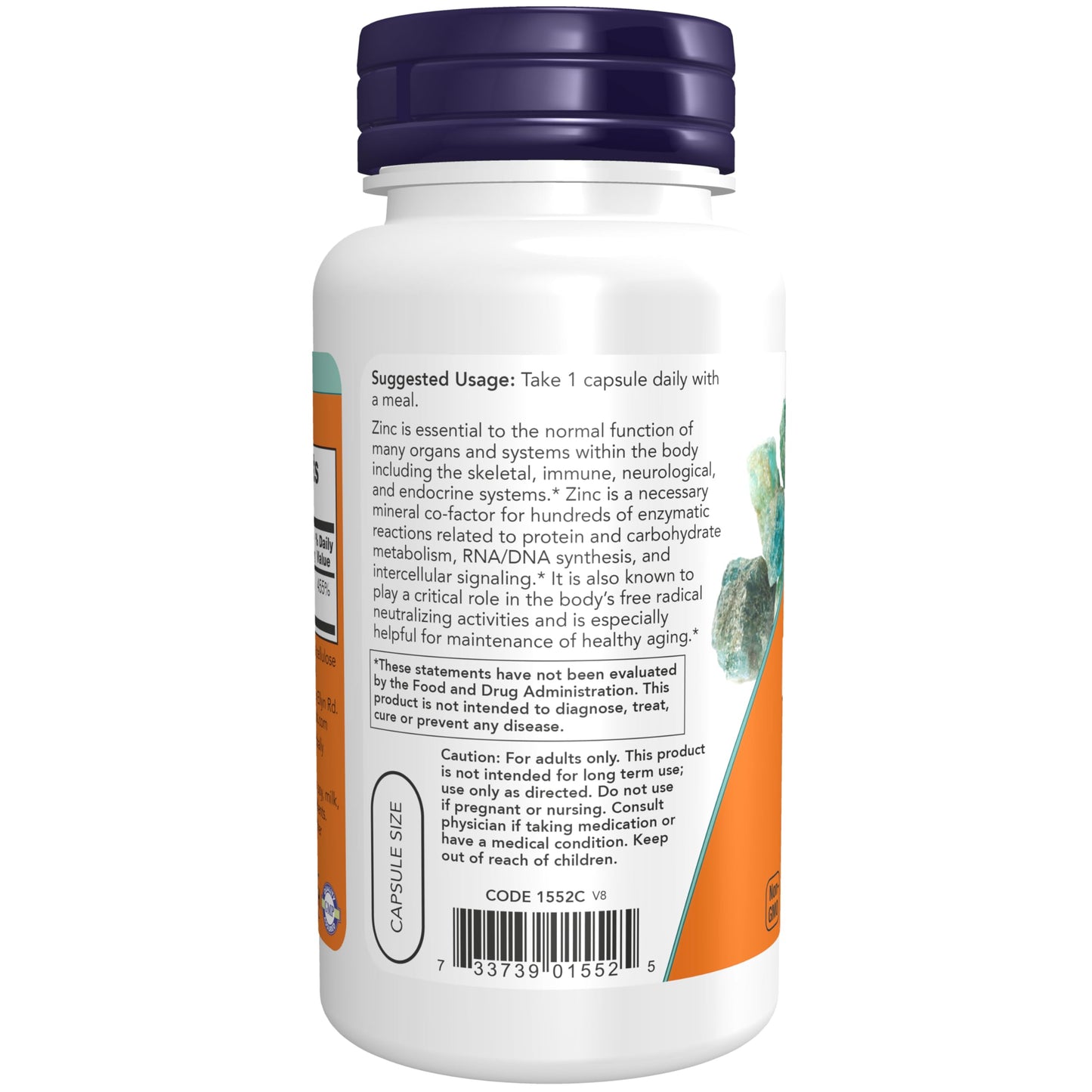 NOW Foods Zinc Picolinate 50 mg Capsule, 120 Veg Capsules