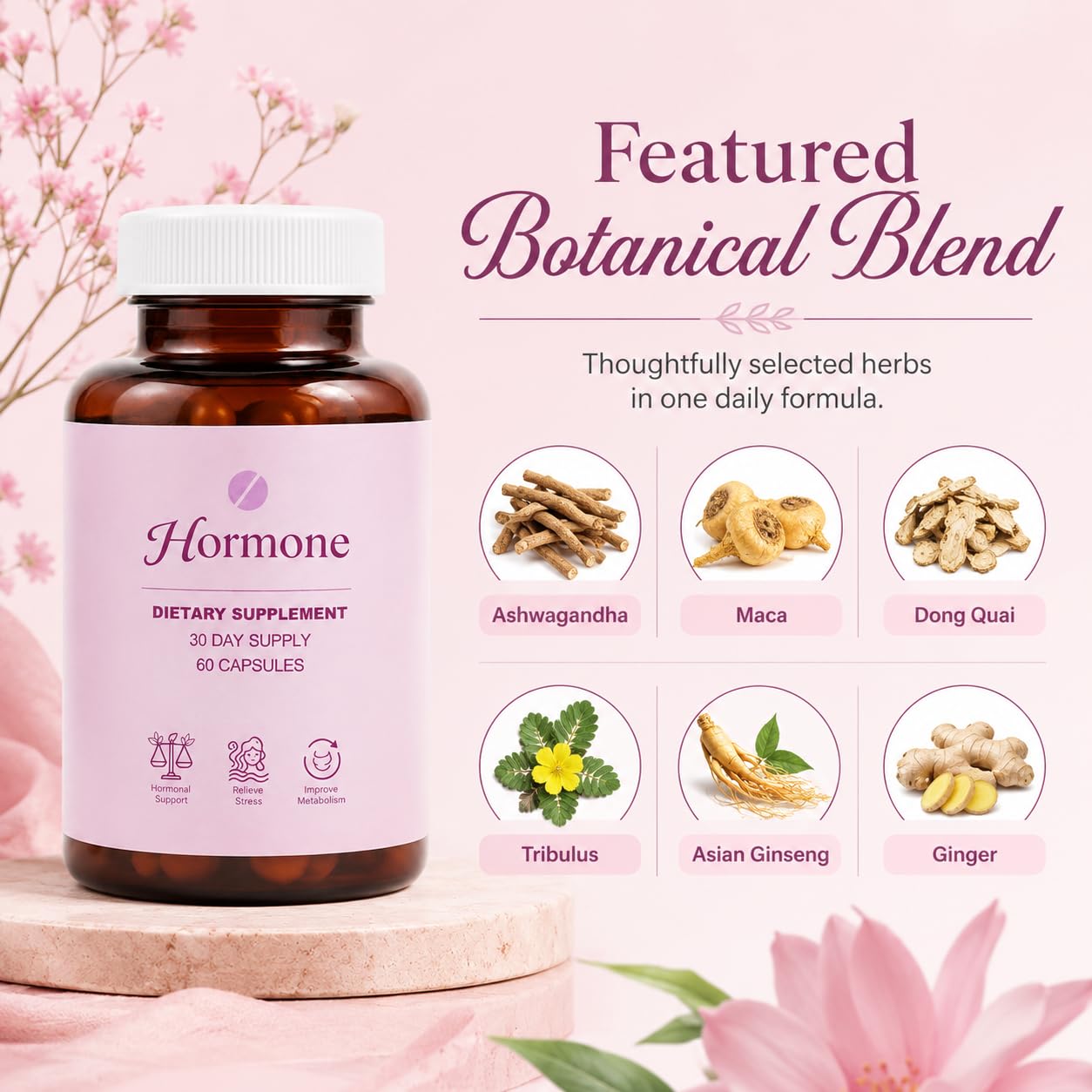 Prspy Hormone Balance Support for Women 60 Capsules