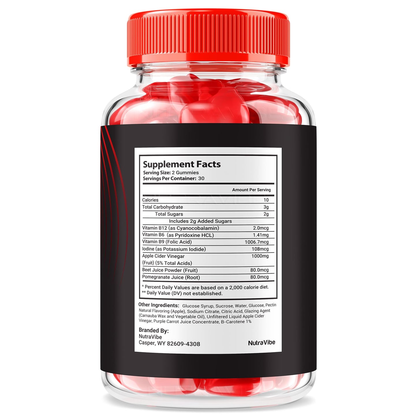 NutraVibe Oxvia Male Performance Gummies, 60 Gummies