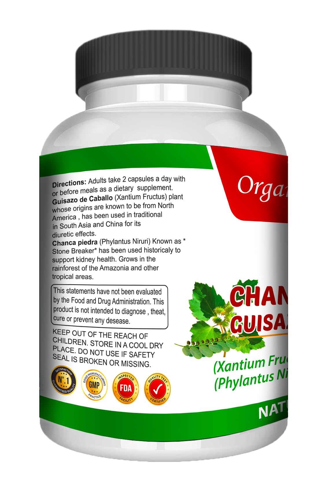 Guizazo Plus Guisazo de Caballo and Chancapiedra by Life Naturals 120 Capsules