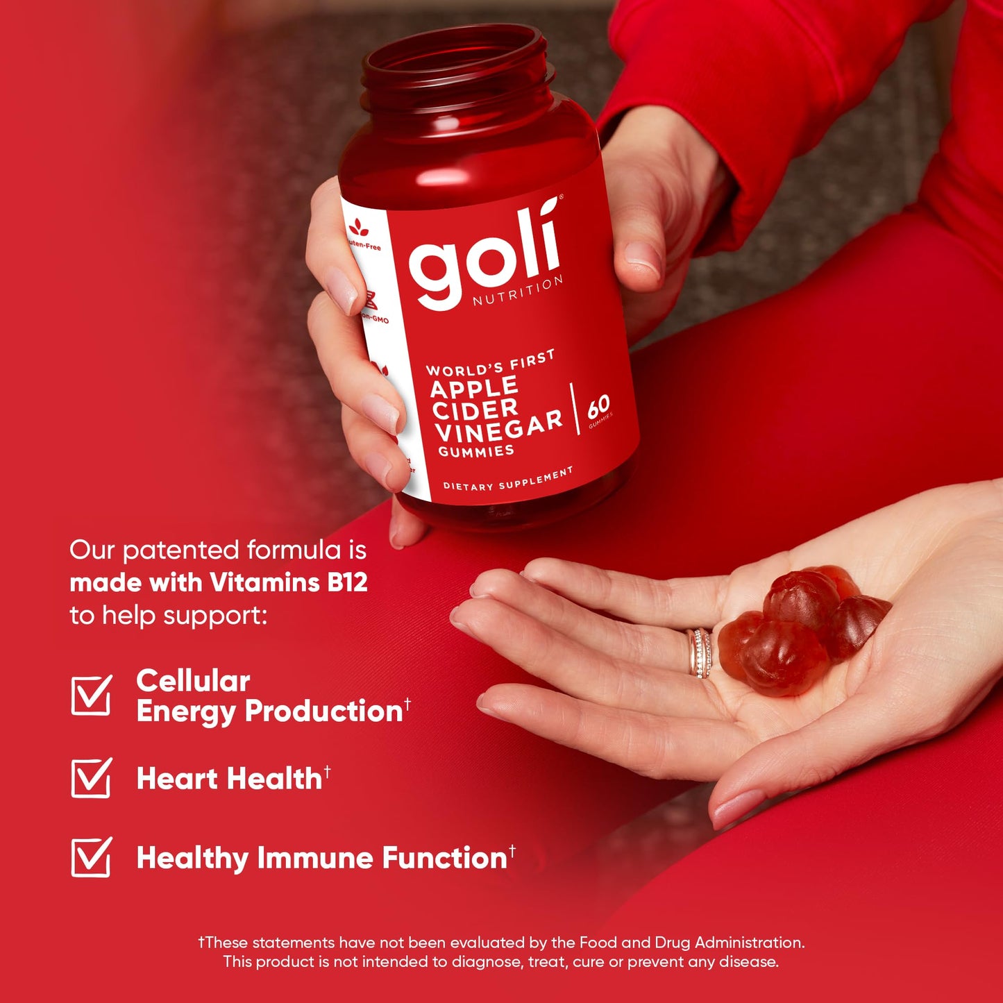 Goli Apple Cider Vinegar Gummies 180 Count