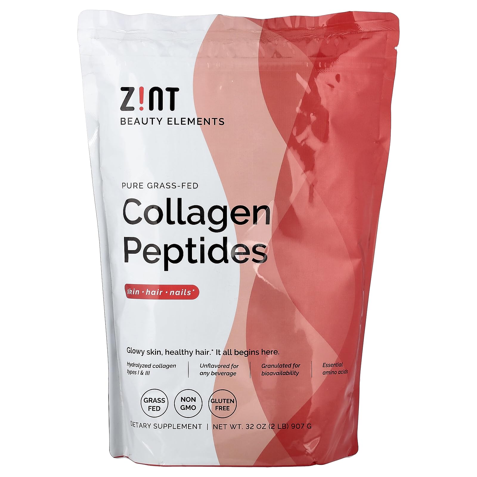Zint Collagen Peptides Powder, 32 oz