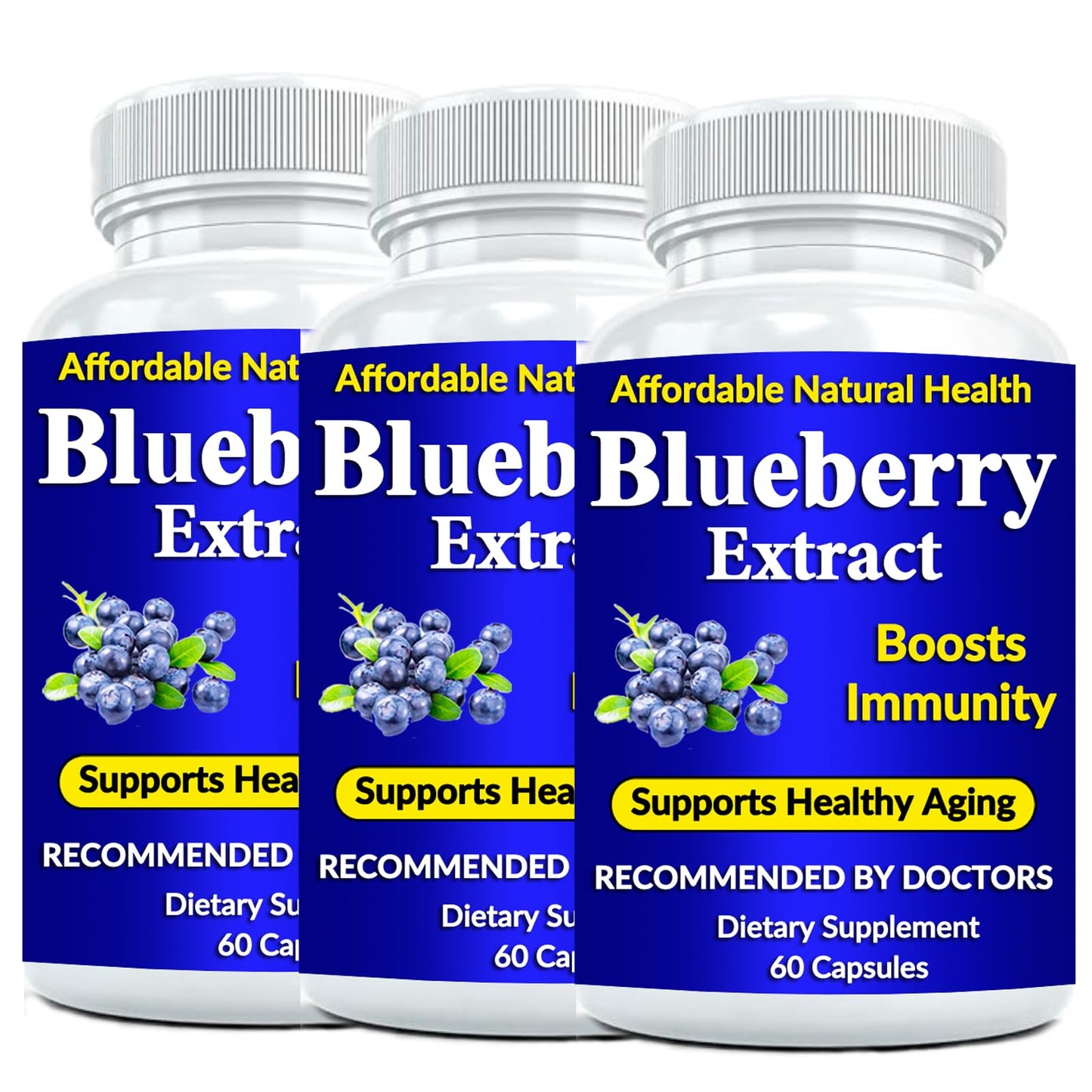 Heaven's Gate Blueberry 10:1 Extract Capsules, 3-Pack