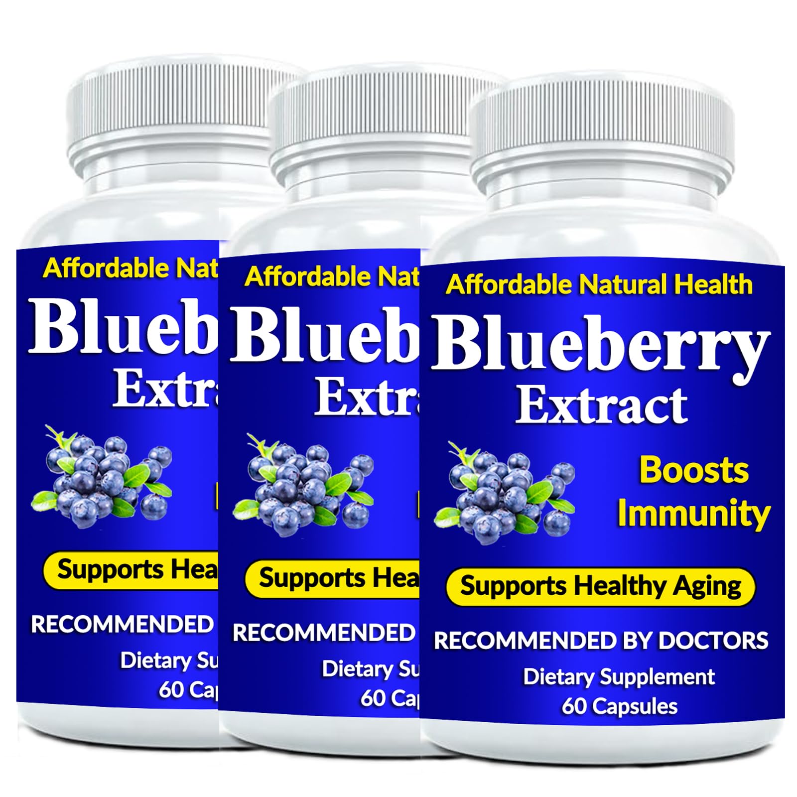 Heaven's Gate Blueberry 10:1 Extract Capsules, 3-Pack