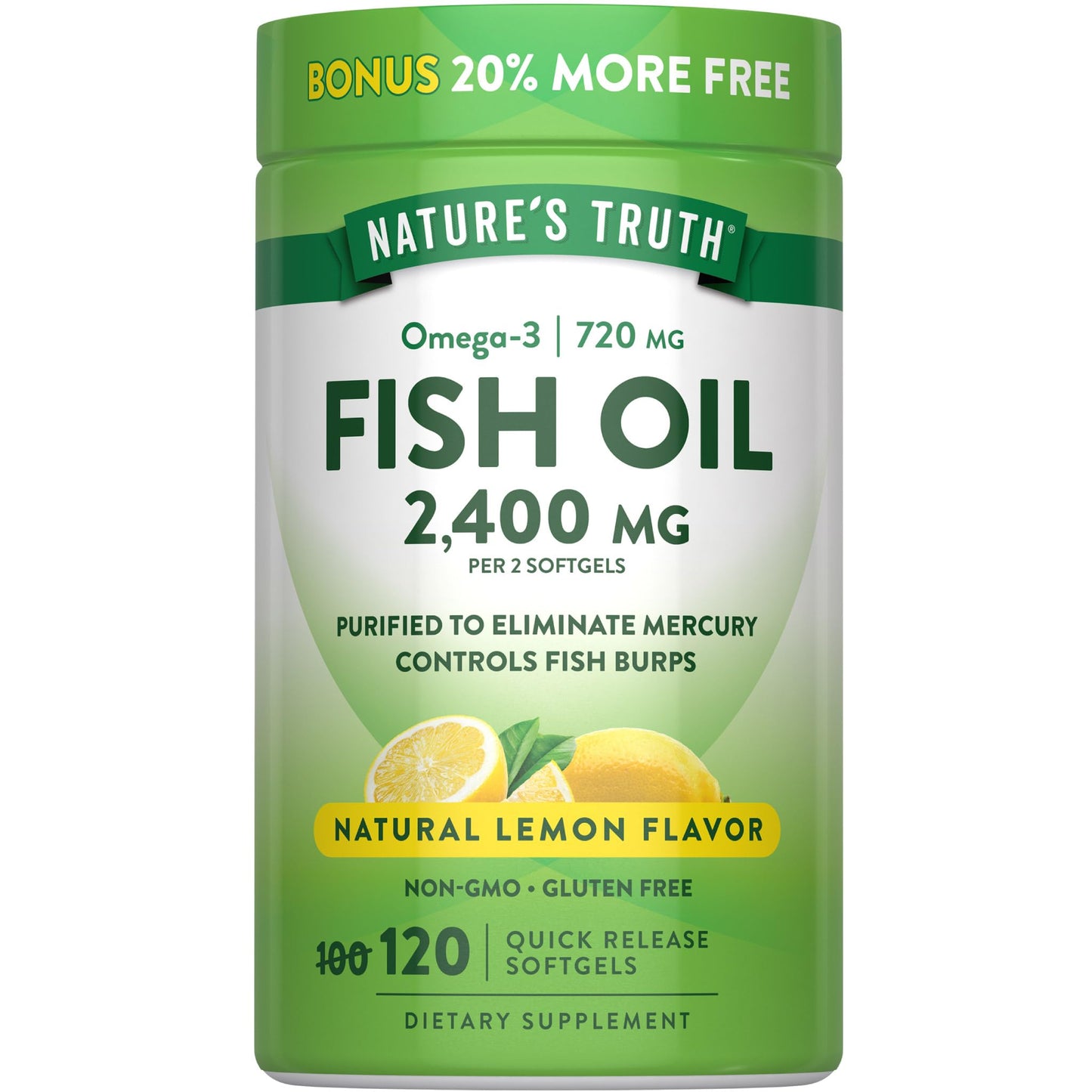 Nature's Truth Fish Oil Softgels 120