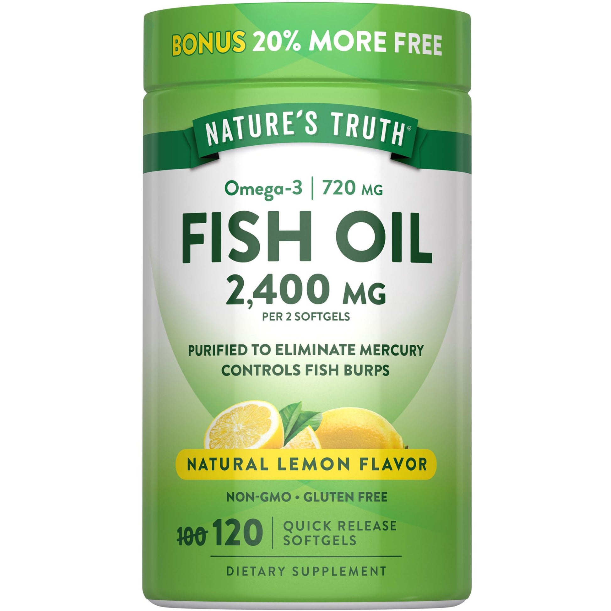 Nature's Truth Fish Oil Softgels 120