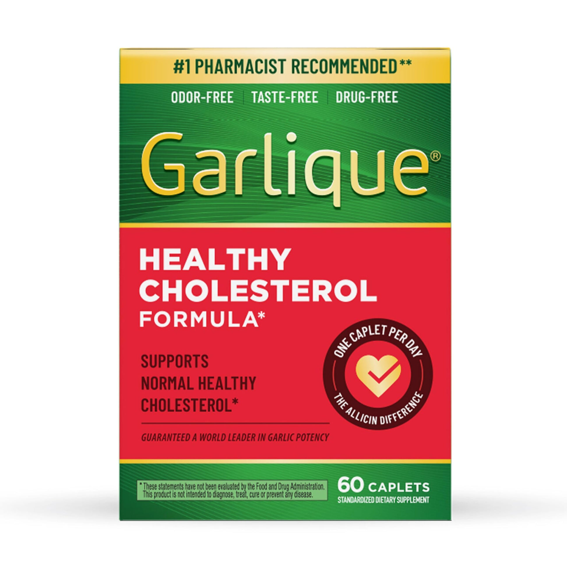 Garlique Garlic Extract Supplement Caplets 60 Count