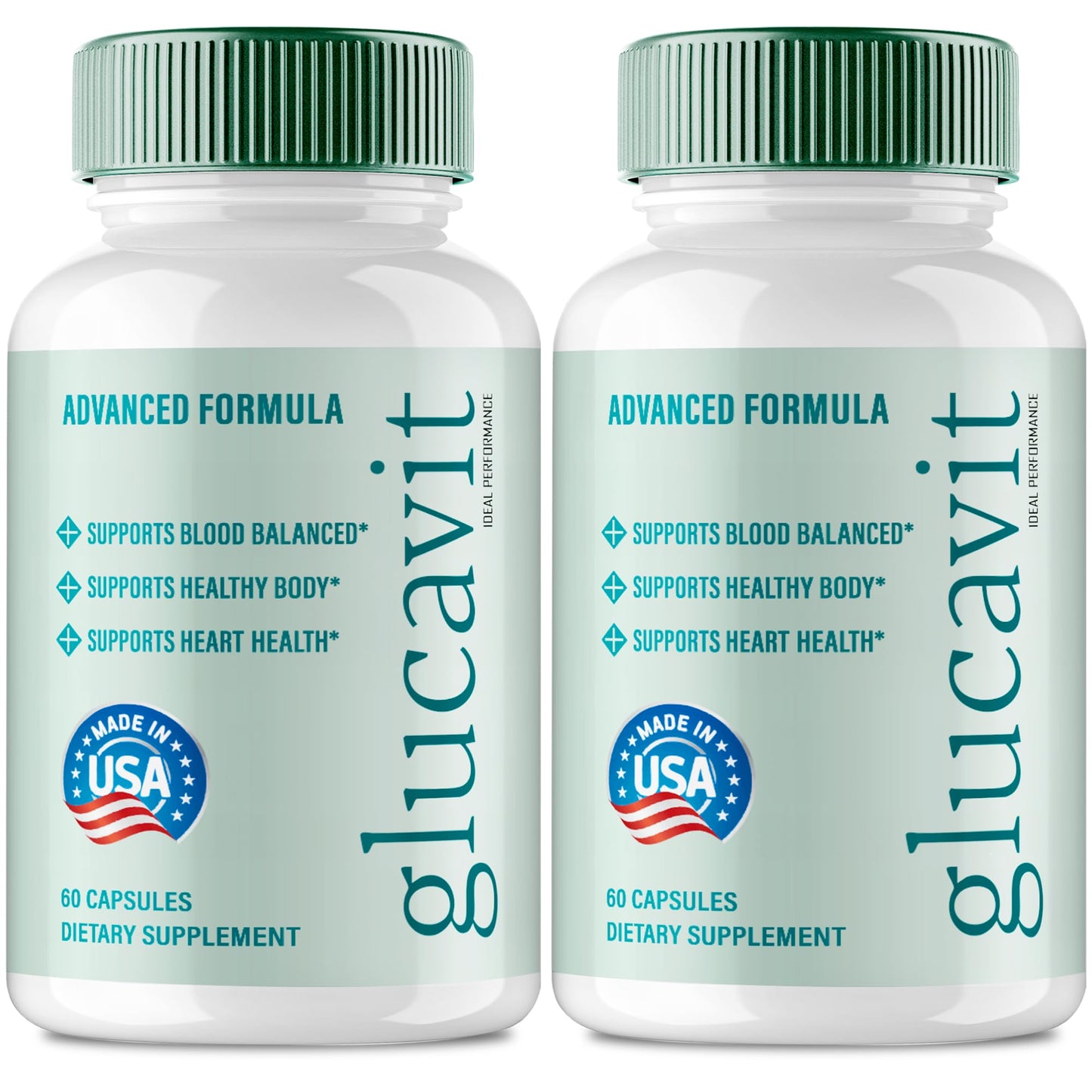 IDEAL PERFORMANCE Glucavit Advanced Blood Formula 120 Capsules