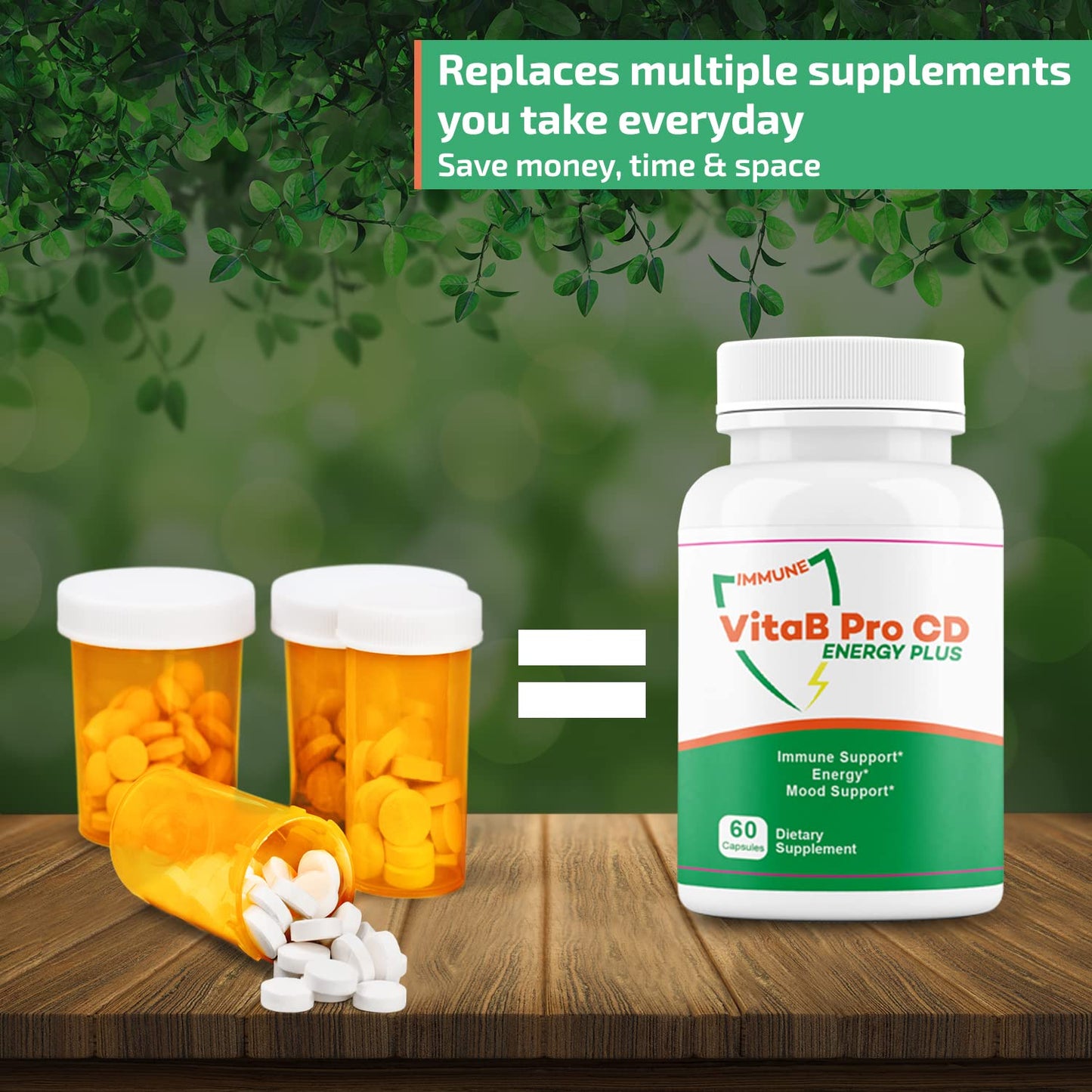 Generic VitaB Pro CD Energy Plus, 60 Capsules