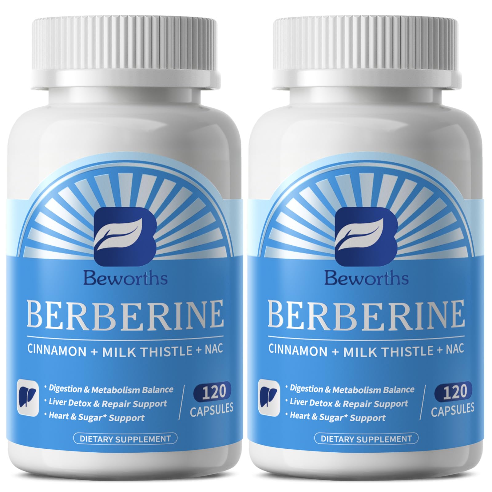 B BEWORTHS Berberine Supplement Capsules 240