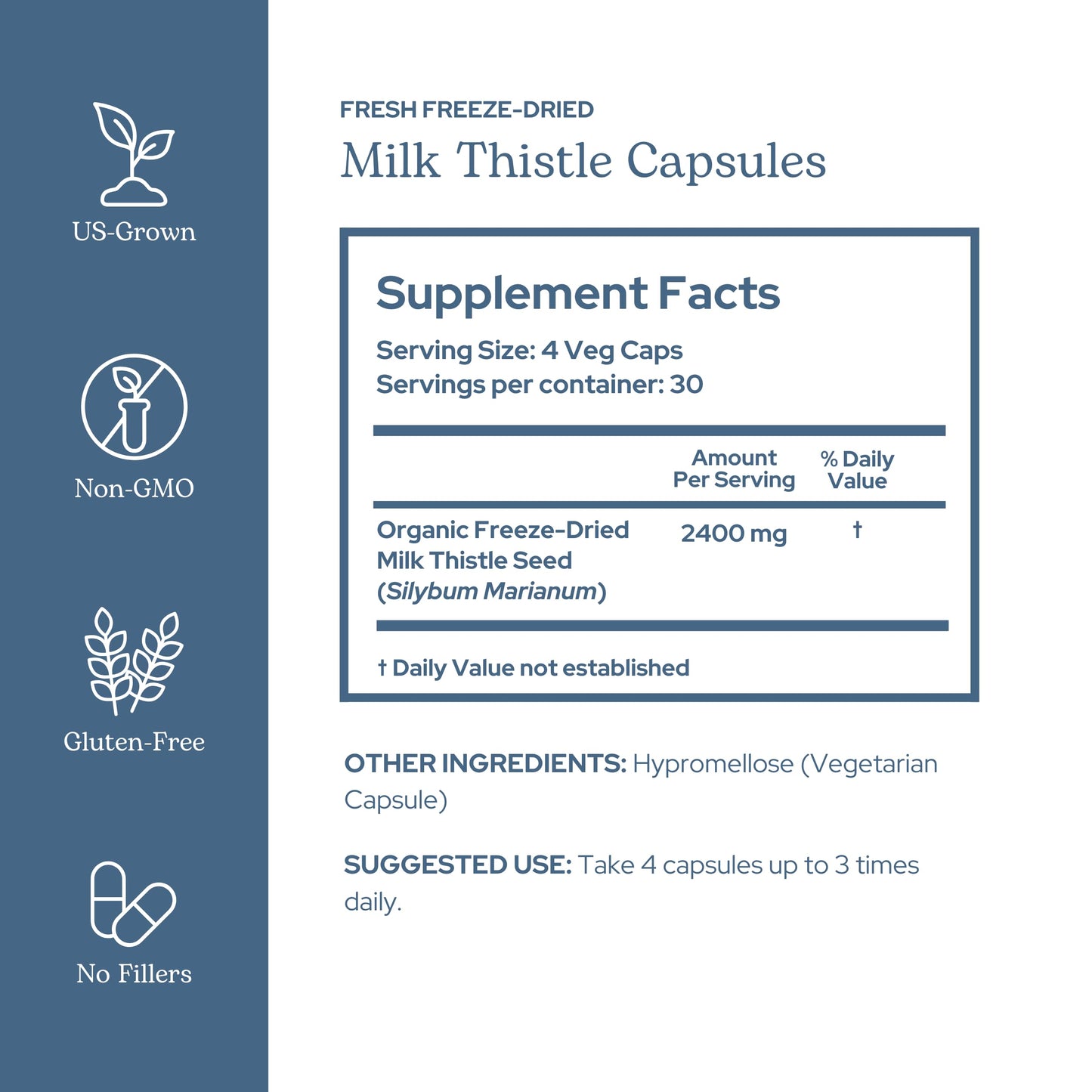 Eclectic Institute Milk Thistle Supplement Capsule 120 Count