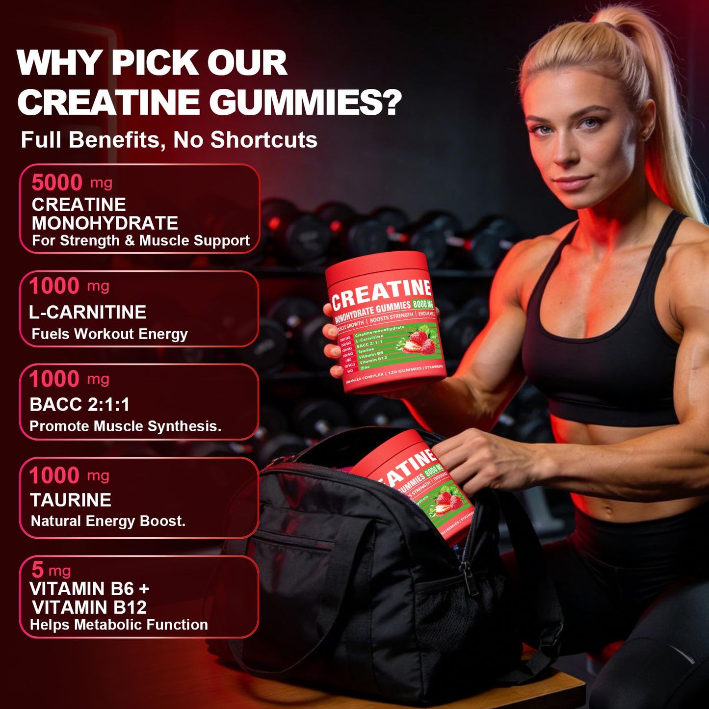 ZyterX Creatine Monohydrate Gummies 1 Count