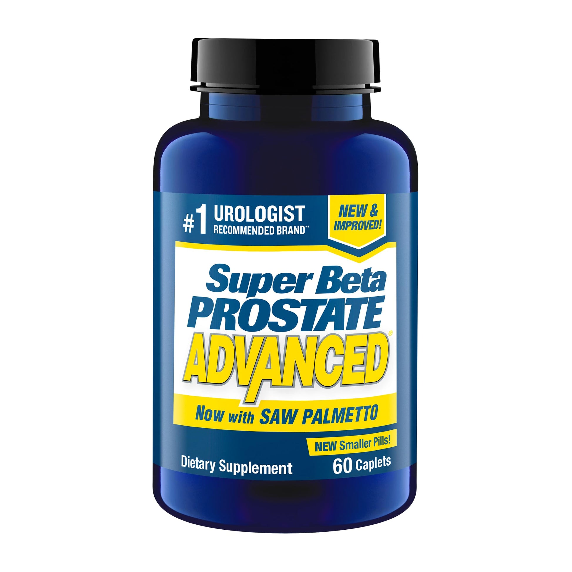 SUPER BETA PROSTATE Advanced with Saw Palmetto Prostate Health Supplements for Men Caplets 60 Count