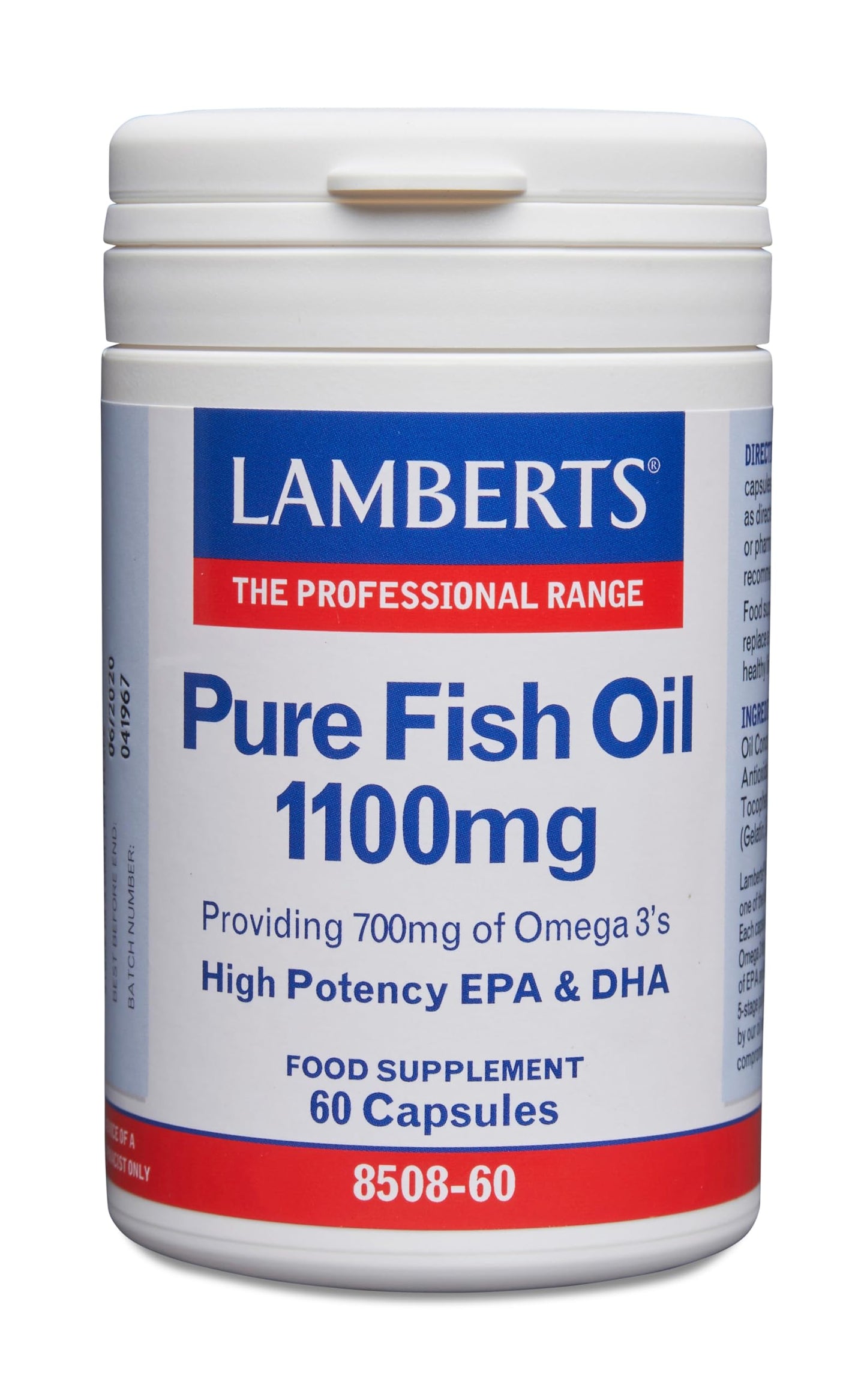 Lamberts Pure Fish Oil Capsules, 60 Count