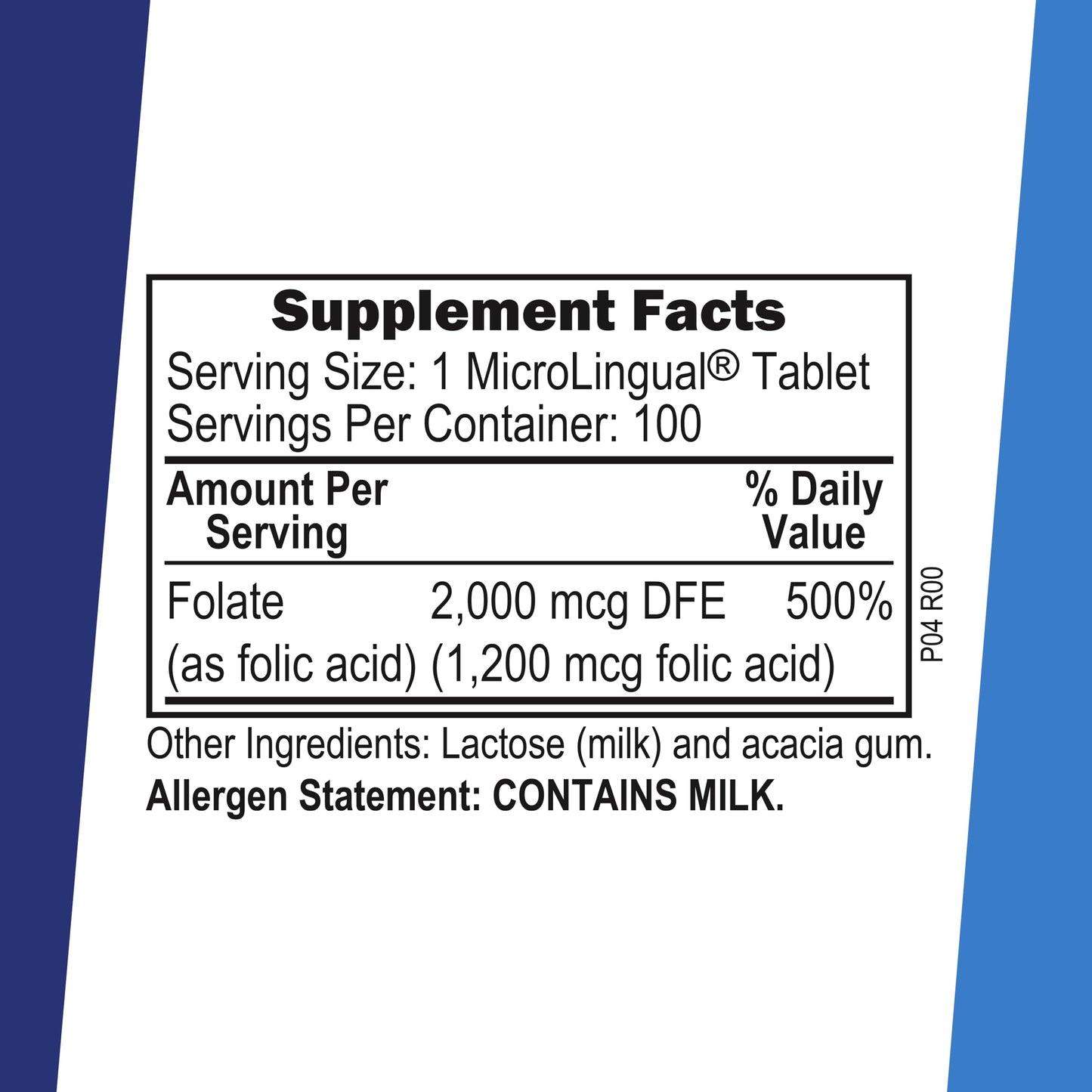 Superior Source Folic Acid 1200 mcg Tablet, 100 Tablets