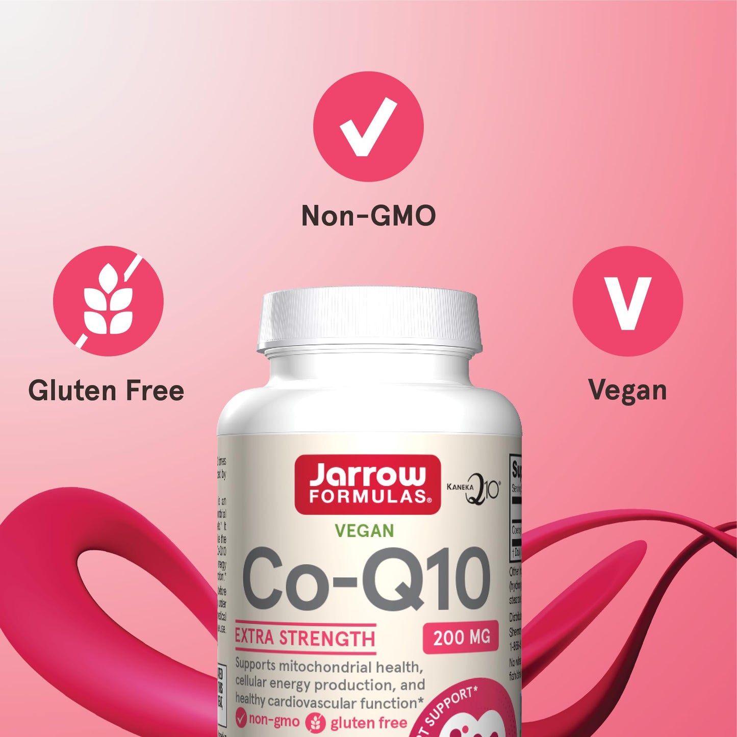 Jarrow Formulas Co-Q10 200 mg Capsules, 60 Count