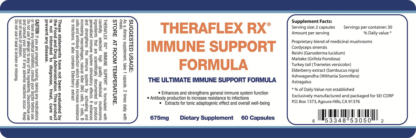Theraflex RX Immune Support Formula 60 Capsules