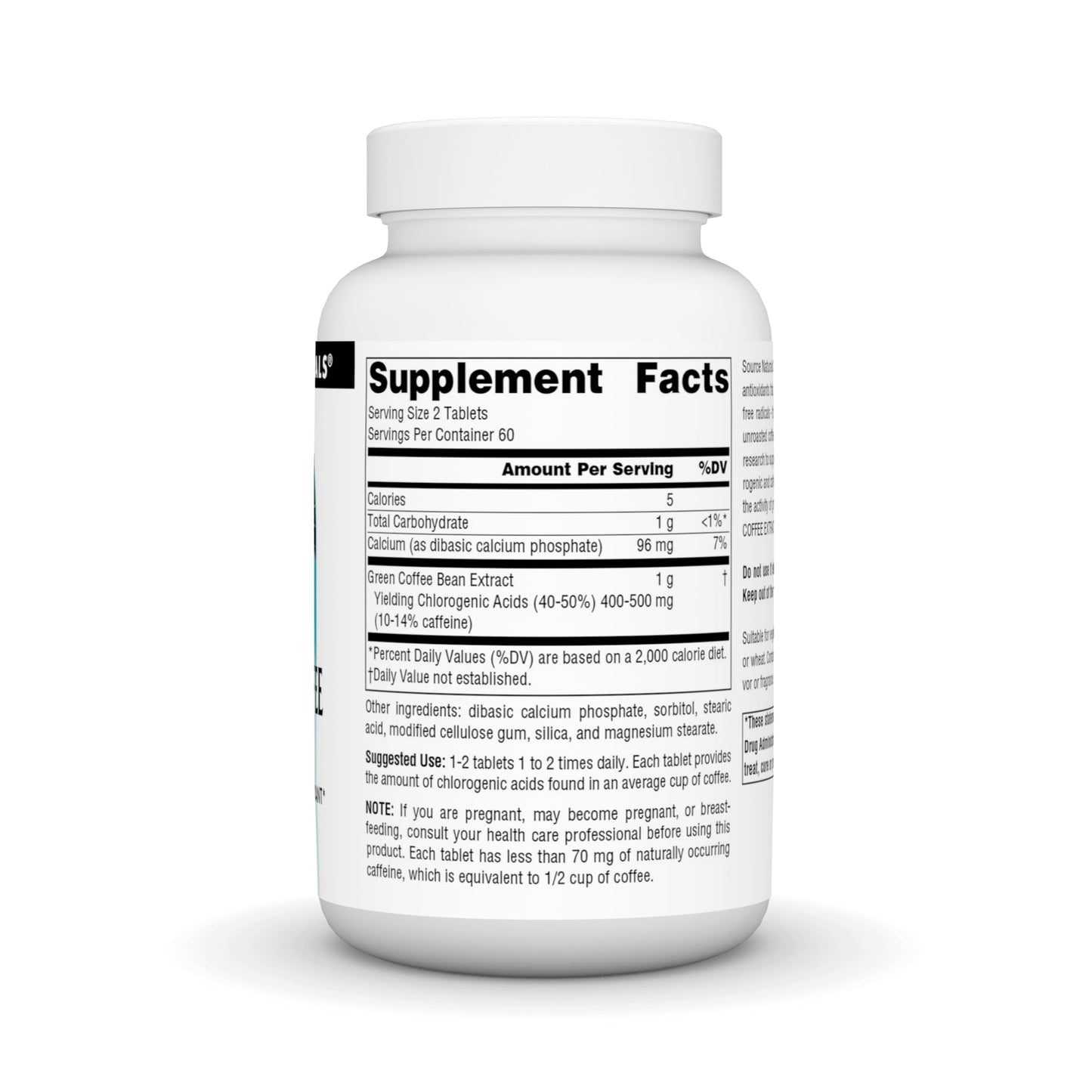 Source Naturals Energizing Green Coffee Extract 500 mg Tablet, 120 Tablets