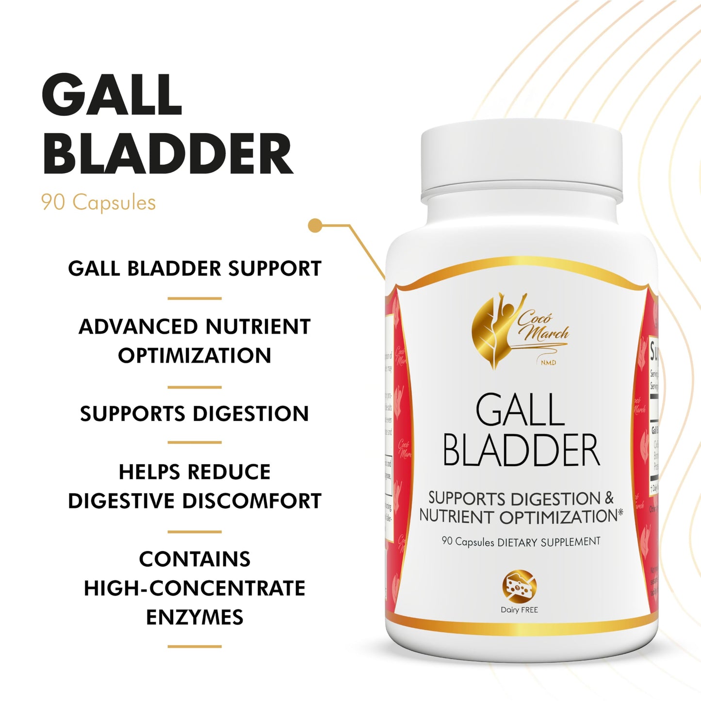 Cocó March N.M.D Gall Bladder Formula 90 Capsules
