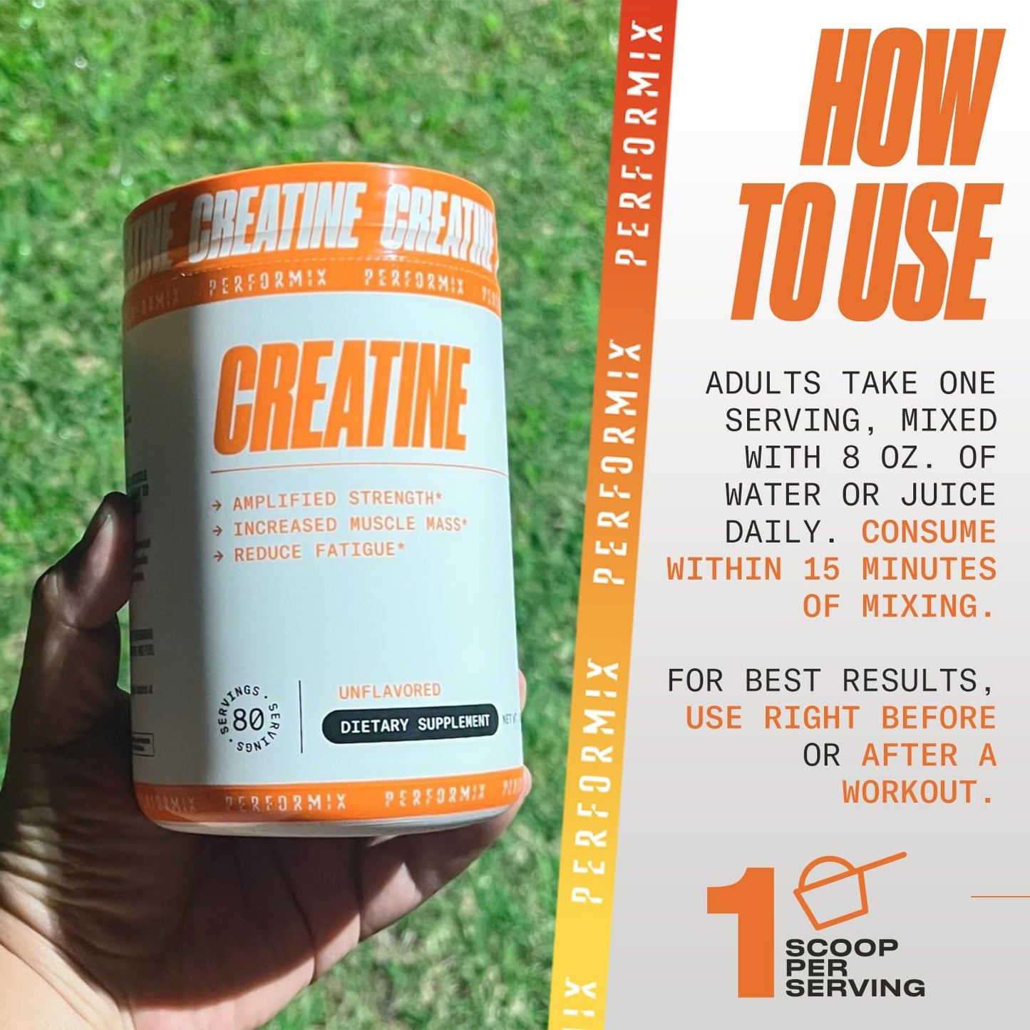 PERFORMIX Creatine Monohydrate Powder 14.08 oz