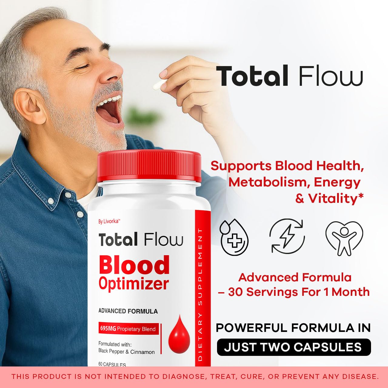 LIVORKA Total Flow Capsules, 300 Capsules