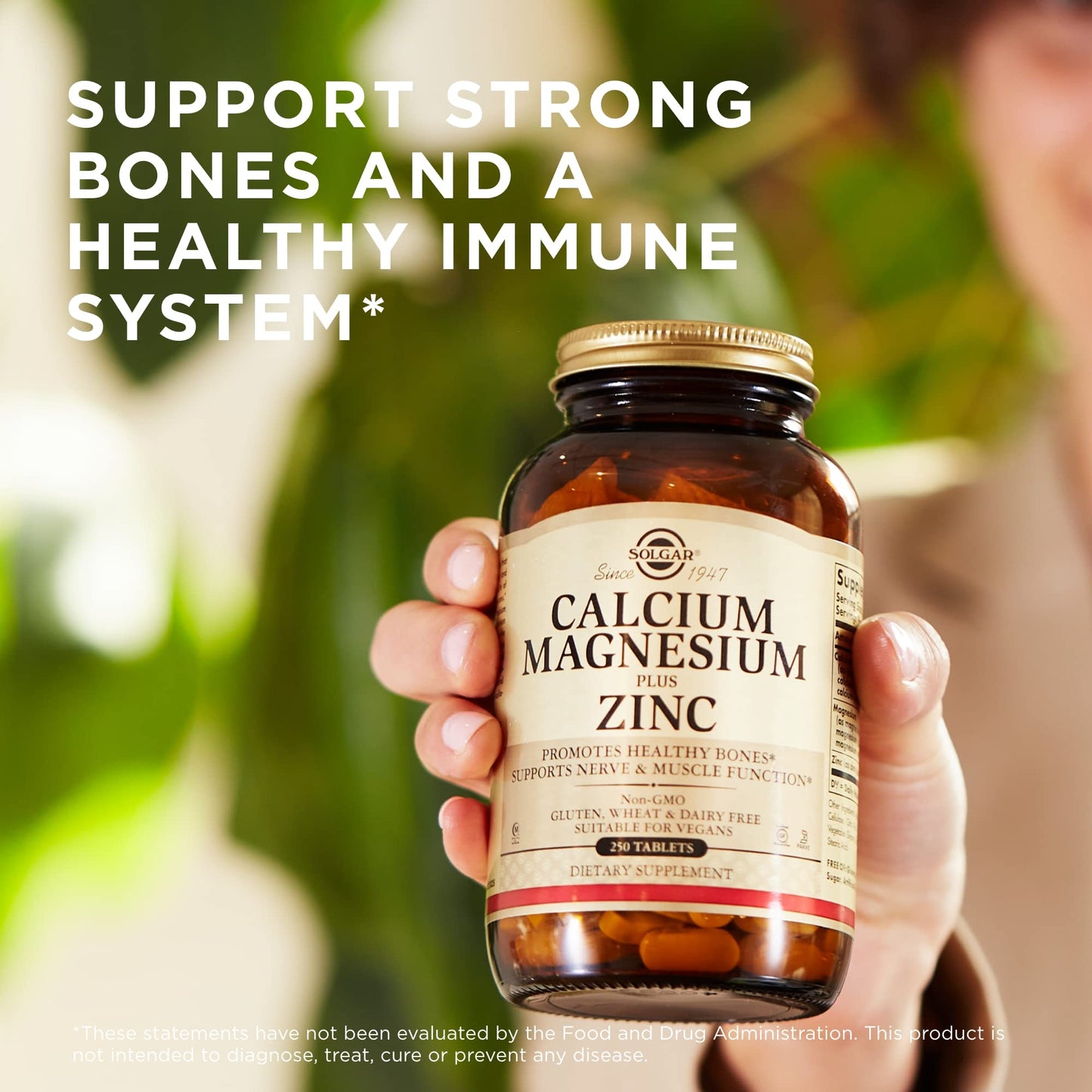 Solgar Calcium Magnesium Plus Zinc 750 Tablets