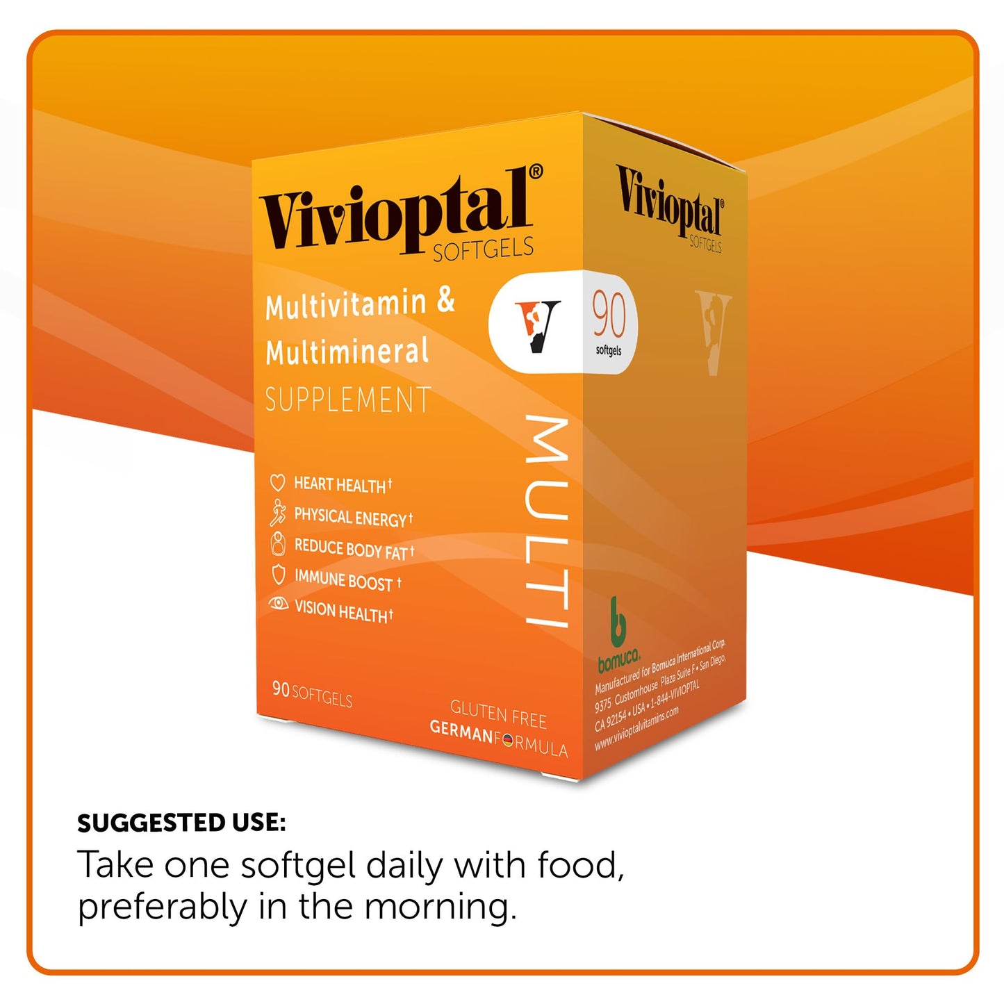 Vivioptal Vitamins Multi Multivitamin & Multimineral Softgels 90 Count
