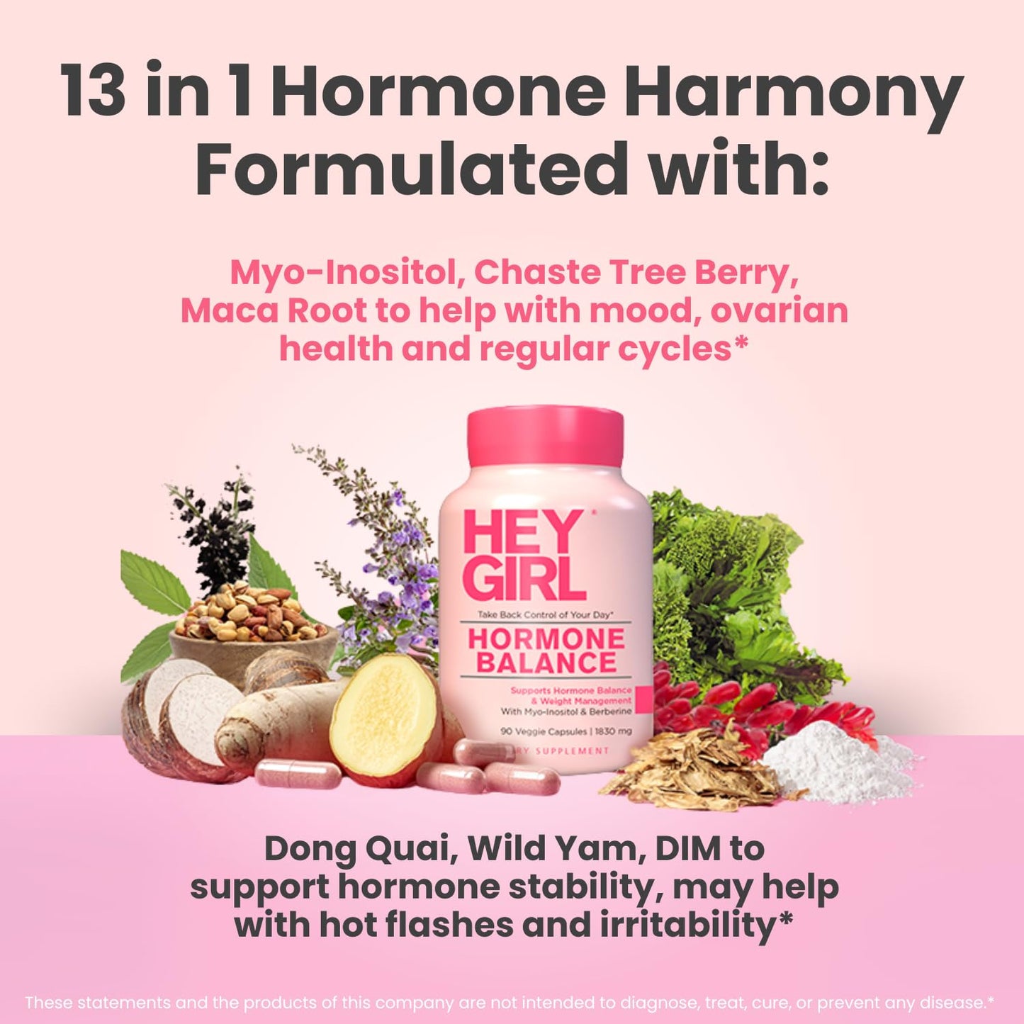 Hey Girl Nutrition Hormone Balance for Women Capsule 90 Capsules