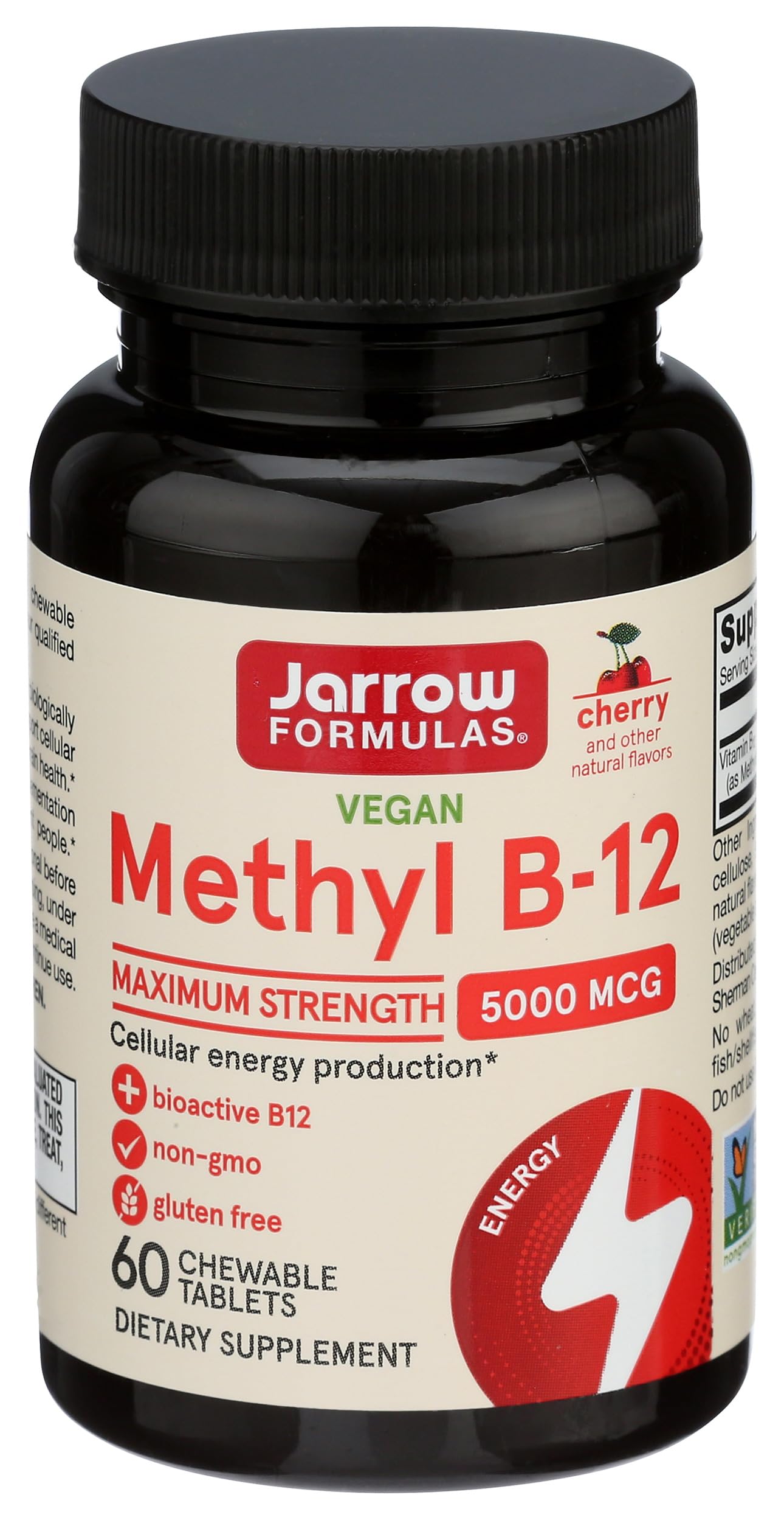 Jarrow Formulas Vitamin Methyl B12 Lozenges/Chewables 60 Count
