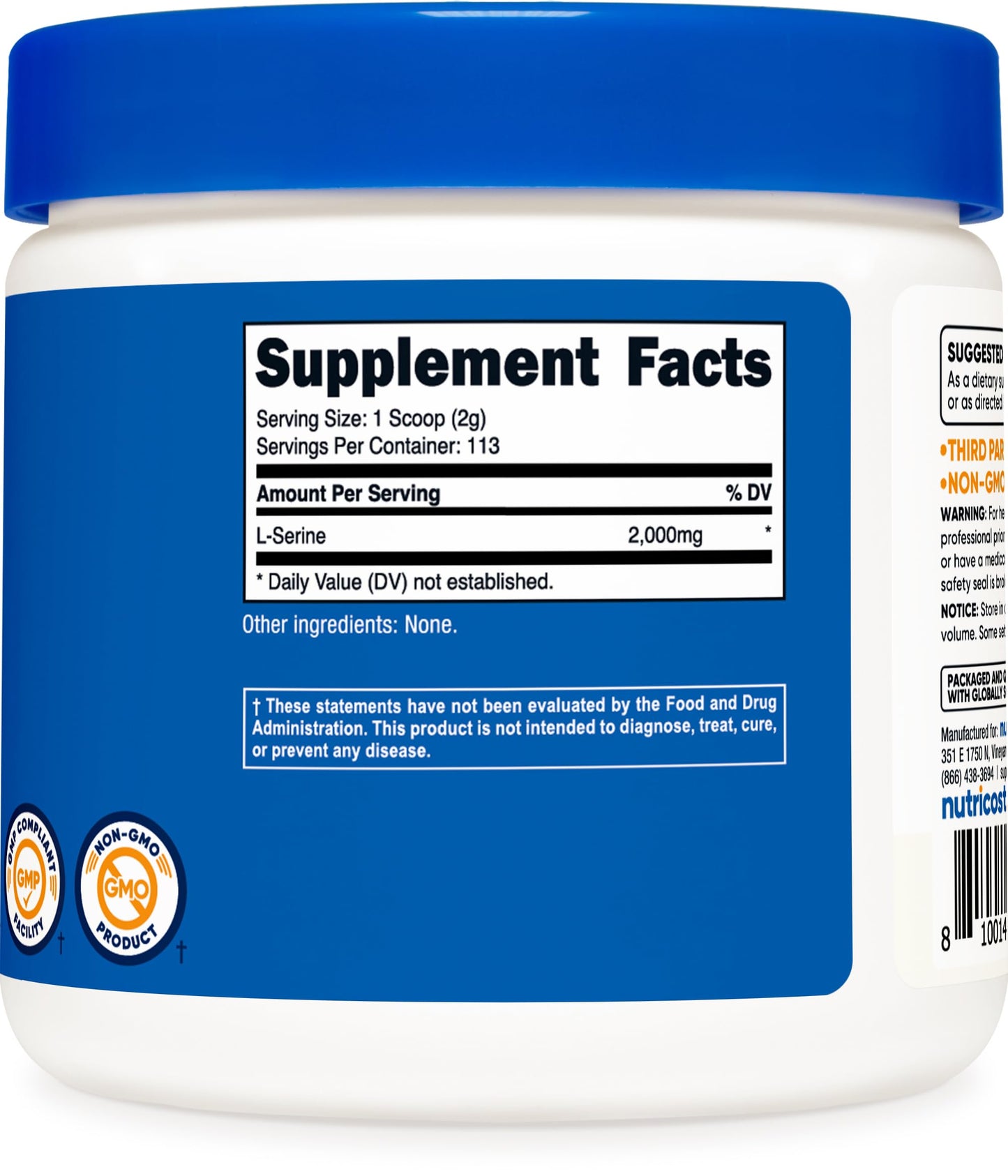 Nutricost L-Serine Powder 8.01 oz