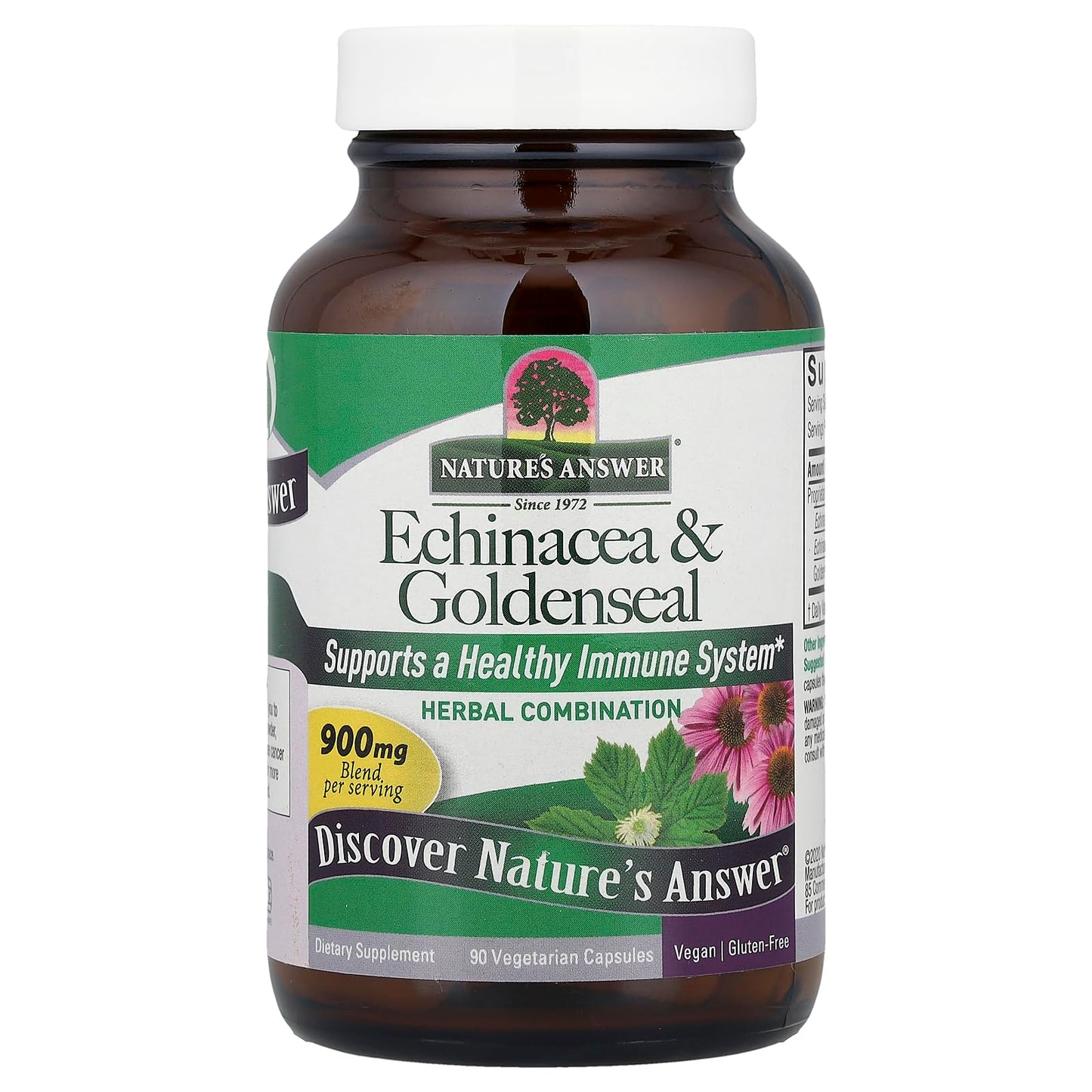 Nature's Answer Echinacea & Goldenseal Capsules 90 Count