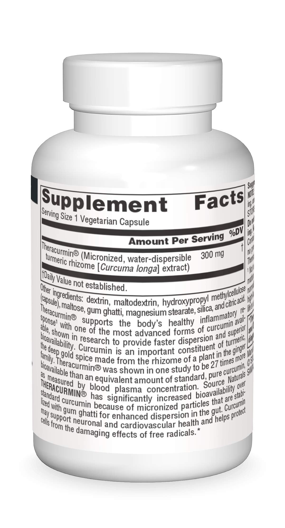 Source Naturals Theracurmin 300 mg Vegetable Capsule, 30 Count
