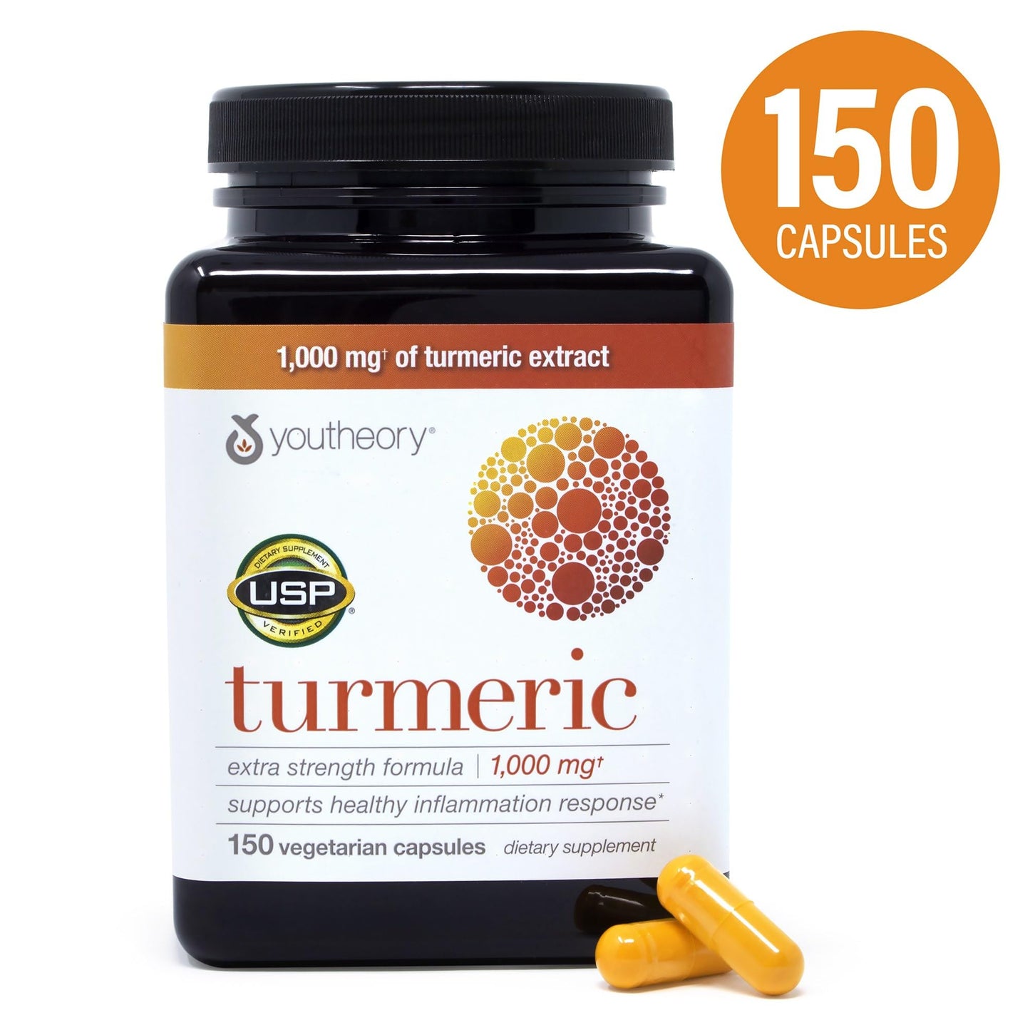 Youtheory Turmeric Extra Strength Capsules, 150 Count