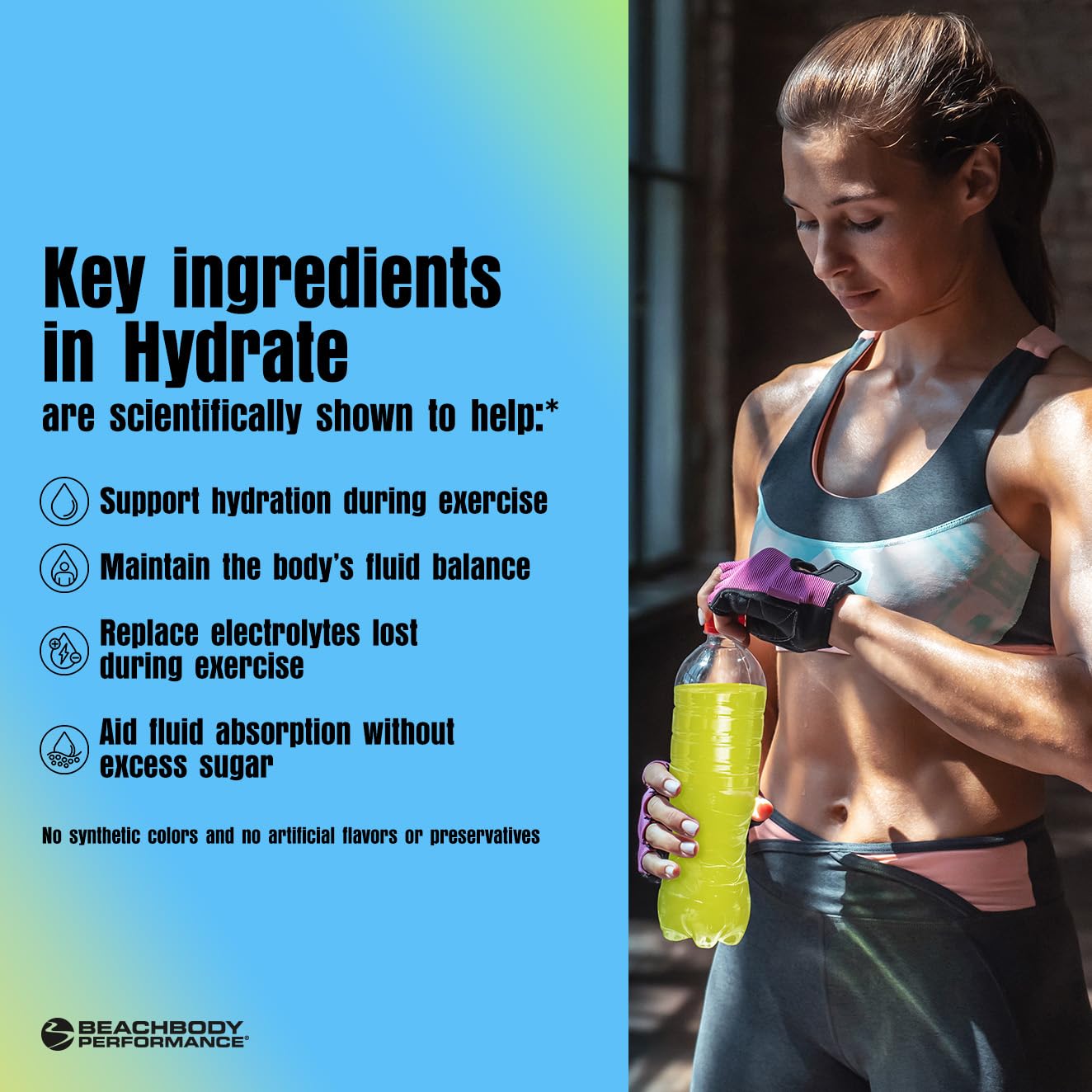 BODi Hydrate Performance Hydration Supplement, Quercetin Enriched Electrolyte Powder 16.23 oz