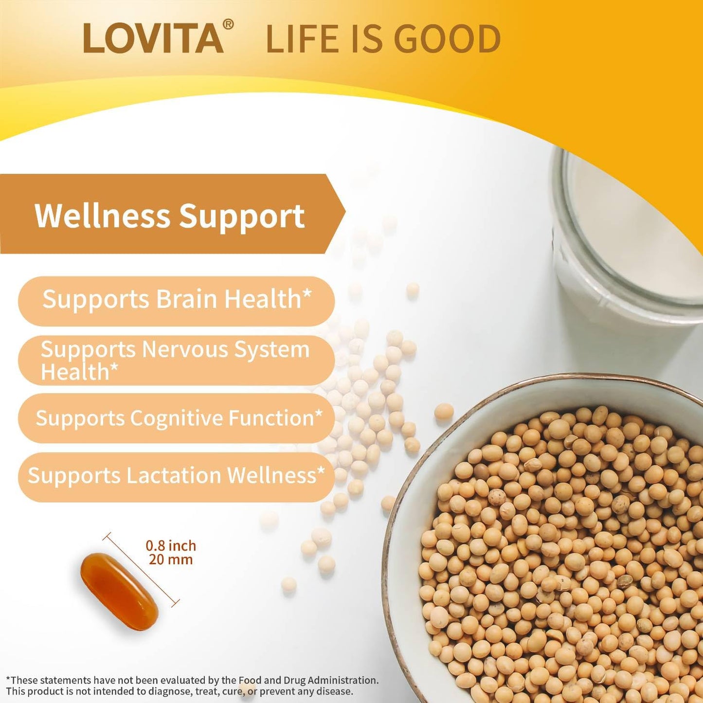 LOVITA Lecithin Softgels 60 Count