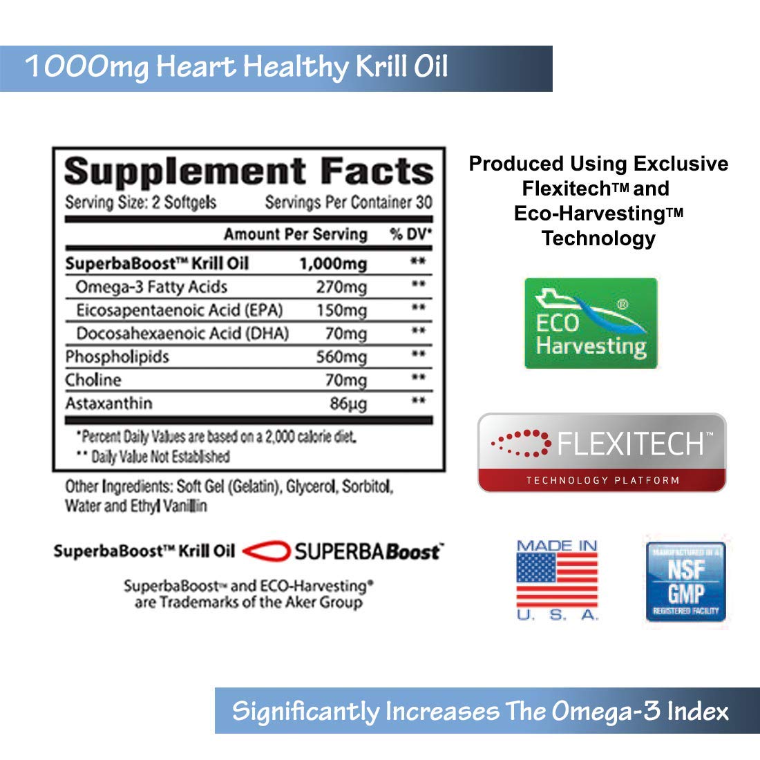 JAYLAB PRO Omega Icon Antarctic Superba Boost Krill Oil Softgels 60 Count
