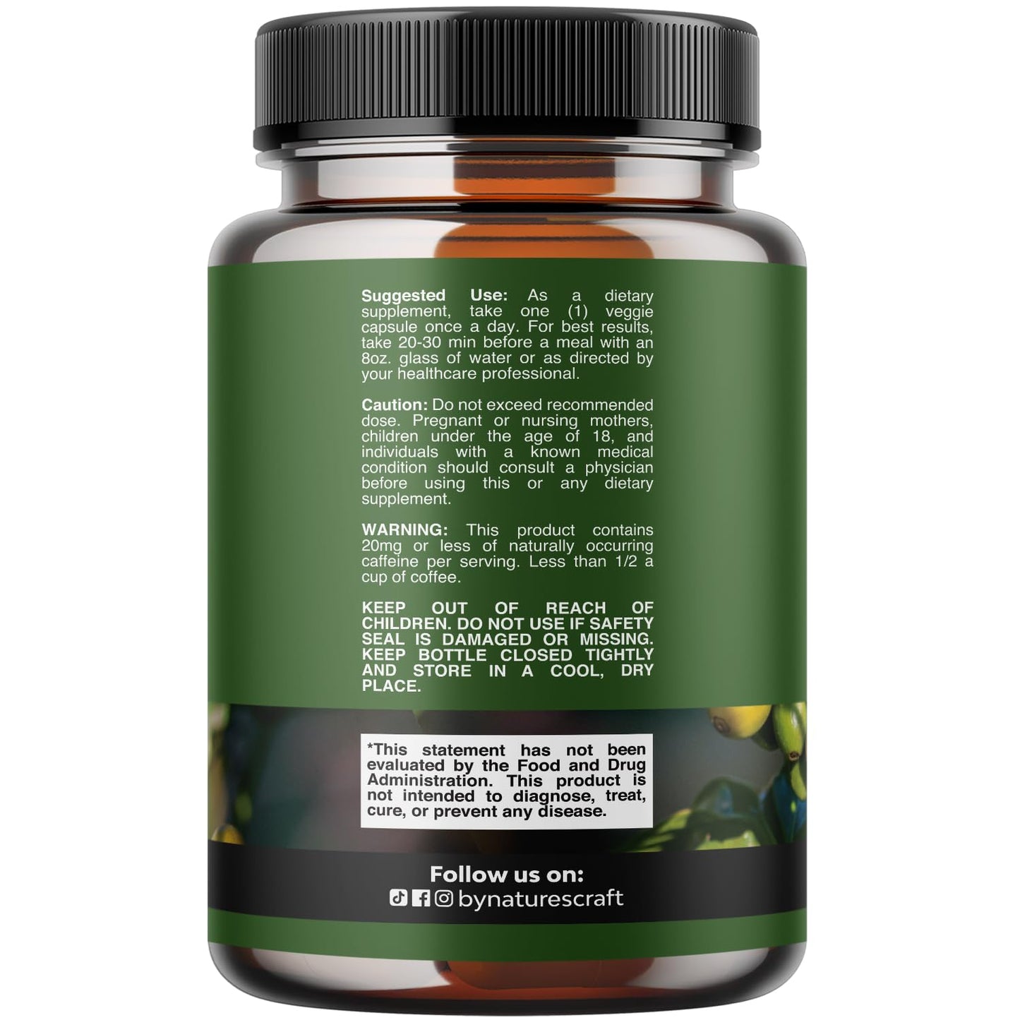 Natures Craft Pure Green Coffee Bean Extract Capsule 60 Count