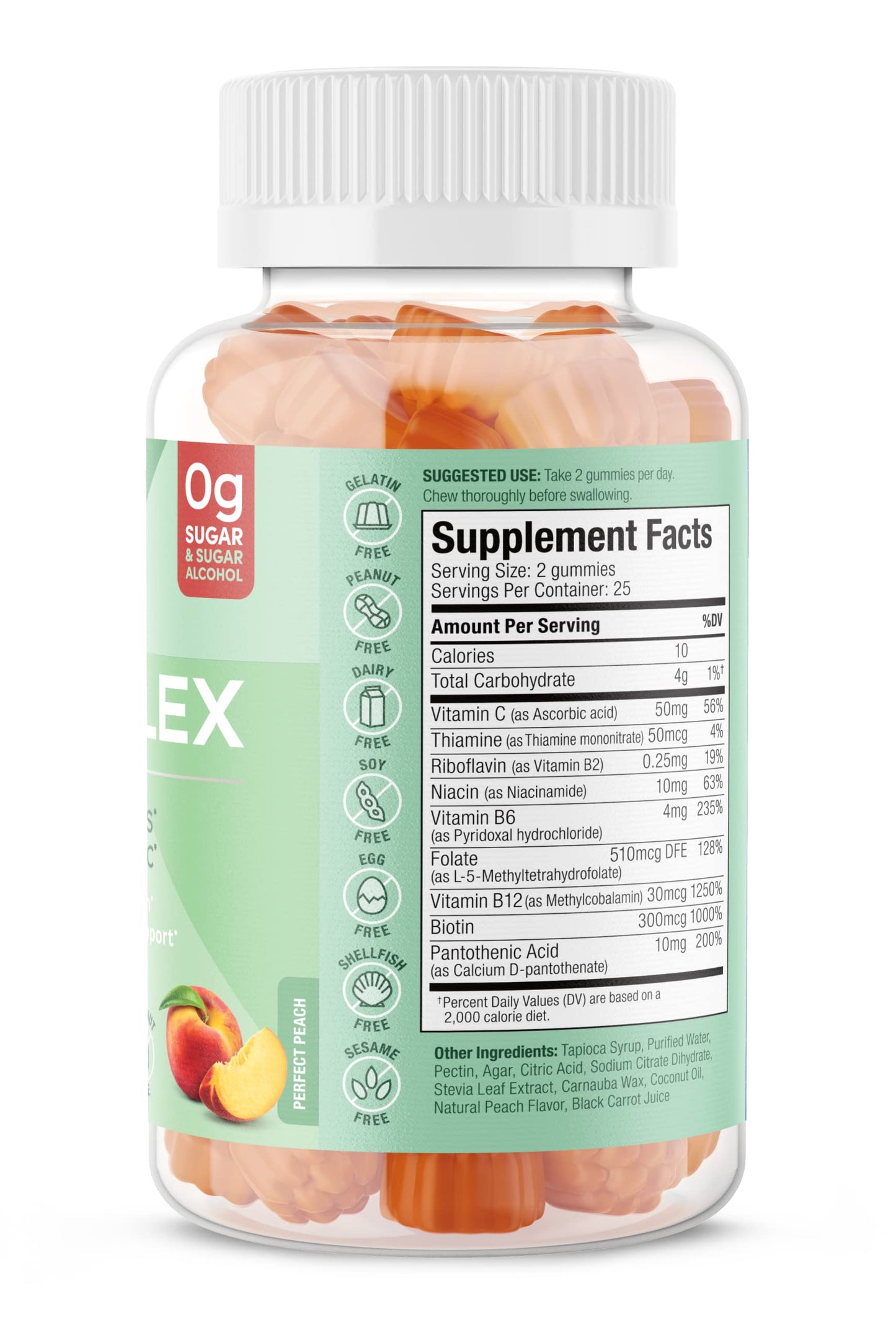 SUKU Vitamin B Complex Gummies with Vitamin C 50 Gummies