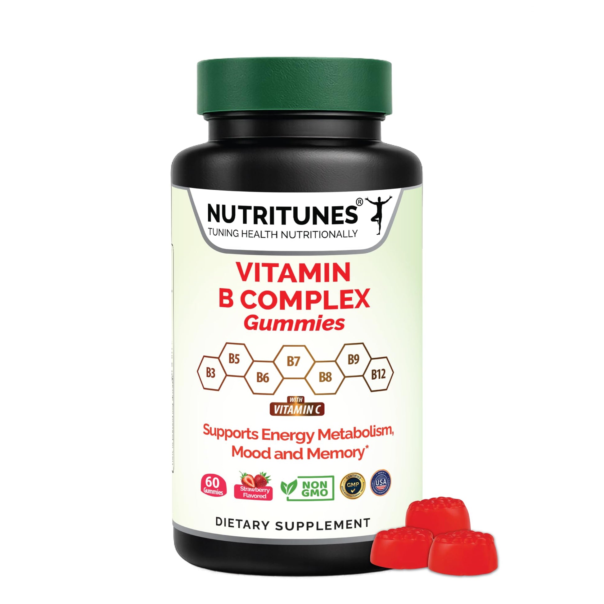 Nutritunes Vitamin B Complex Gummy, 60 Gummies